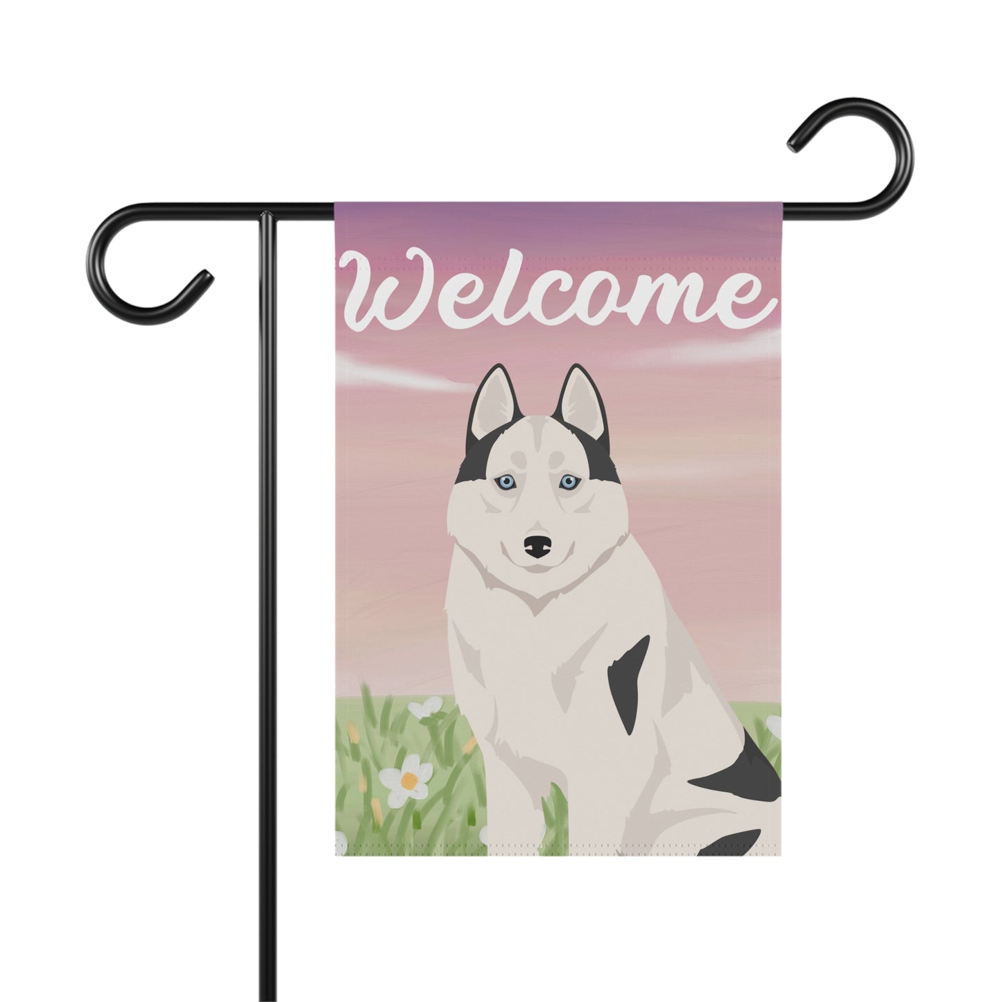 Siberian Husky Dog Welcome Garden Flag