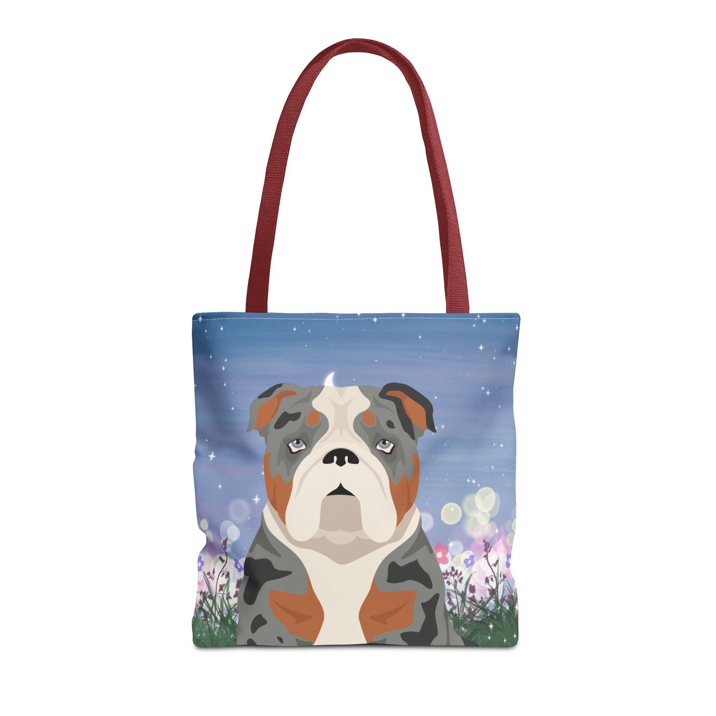 Bulldog Dog Tote Bag 16x16