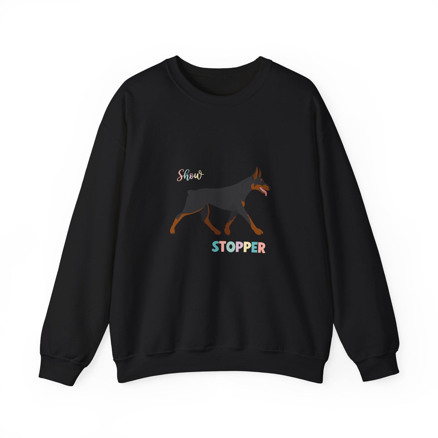 Doberman Pinscher Dog Unisex Heavy Blend Crewneck Sweatshirt