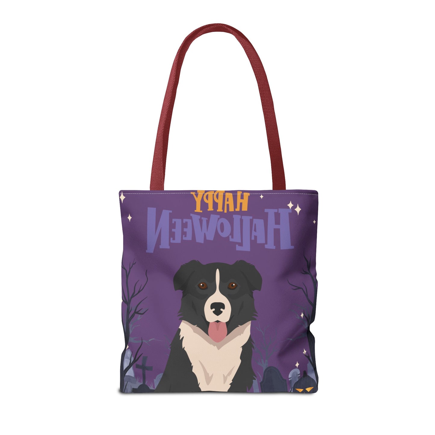 English Shepherd Dog Happy Halloween Tote Bag 16x16