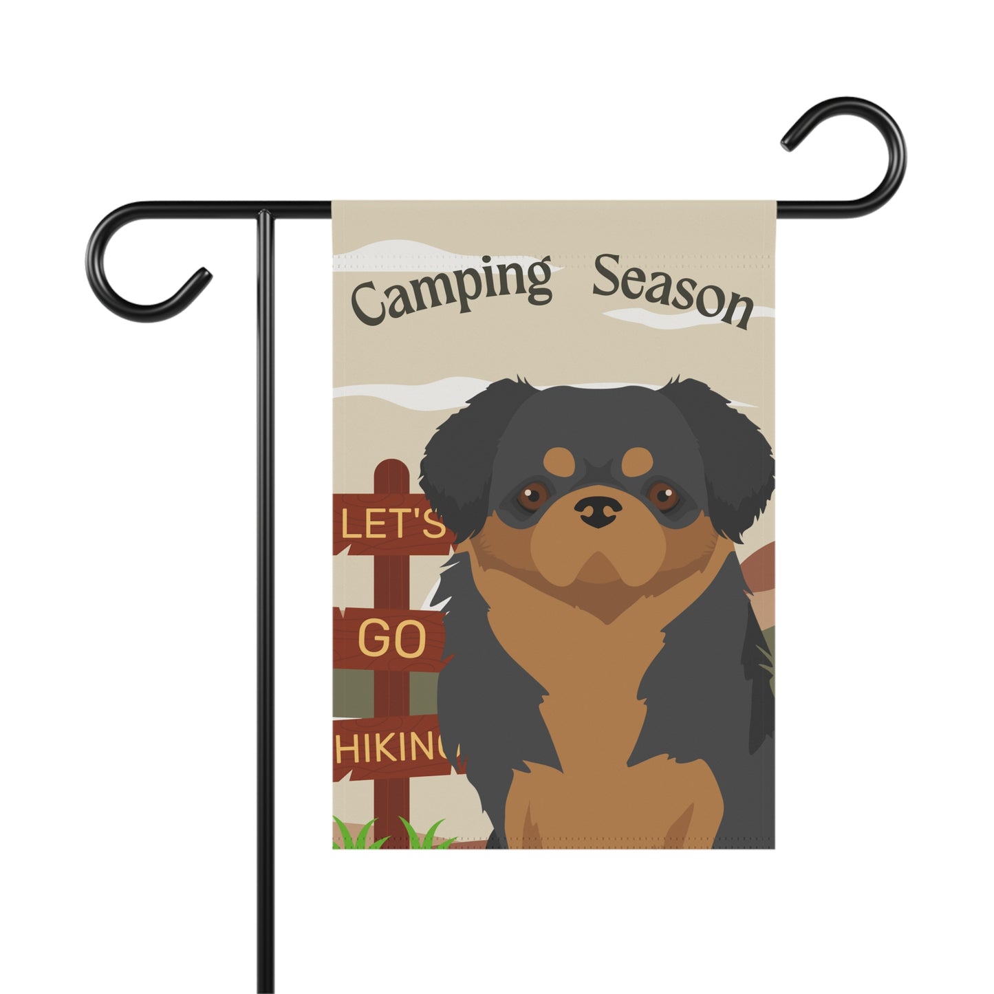 Tibetan Spaniel Dog Camping Garden Flag