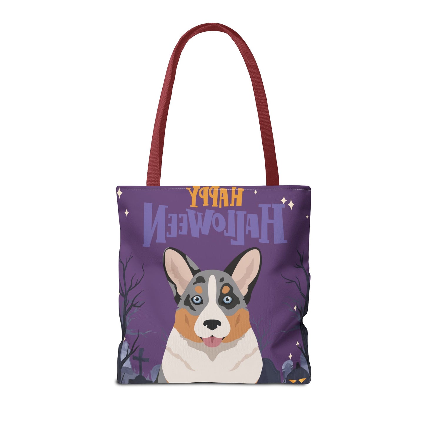 Cardigan Welsh Corgi Dog Happy Halloween Tote Bag 16x16