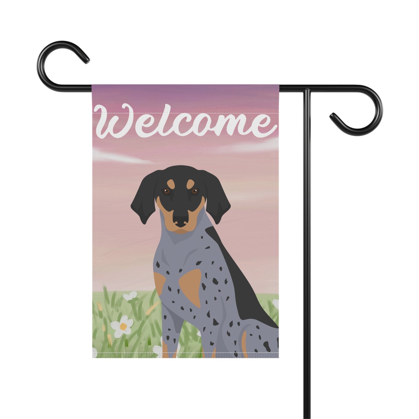Bluetick Coonhound Dog Welcome Garden Flag
