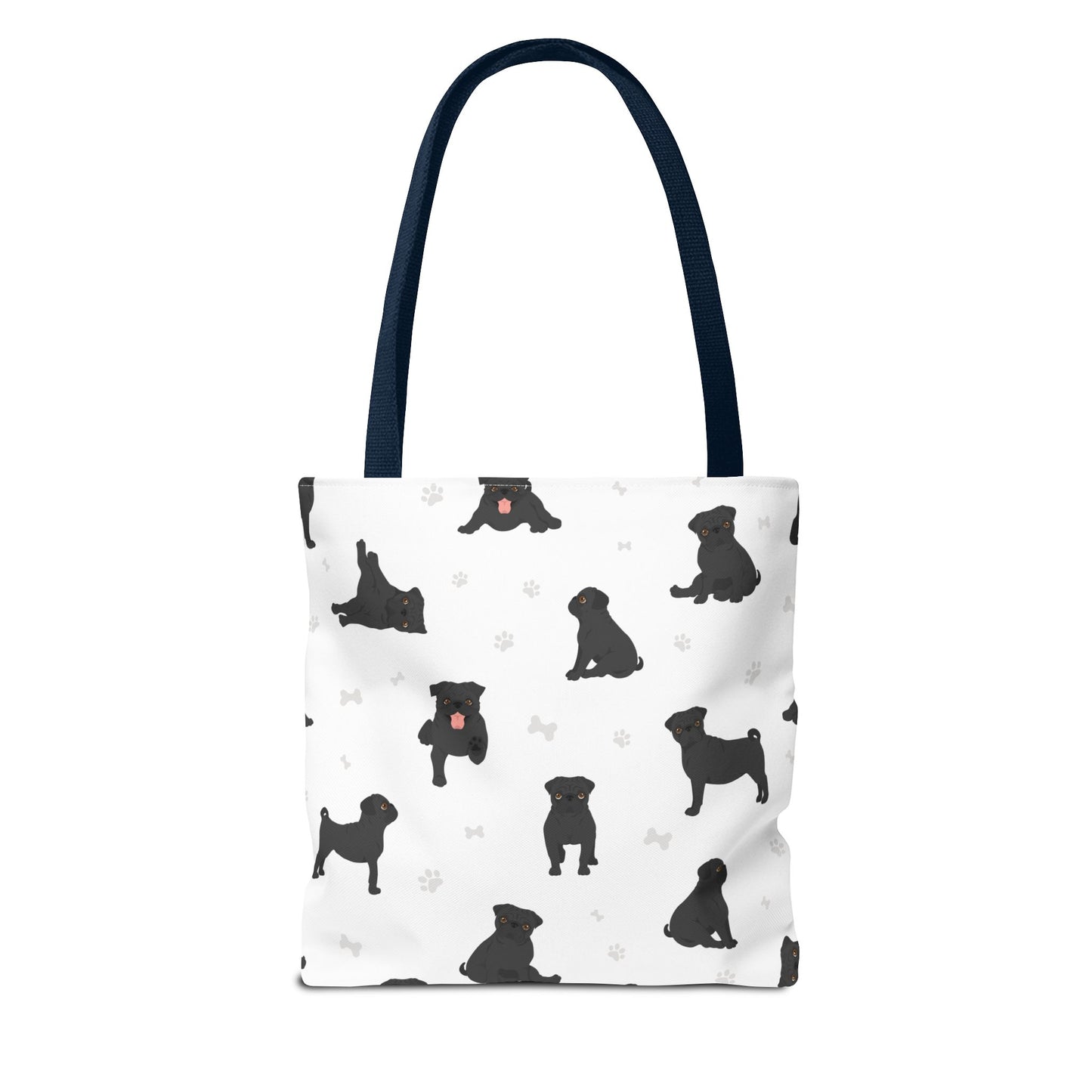 Pug Dog Tote Bag, Dog Mom Gift