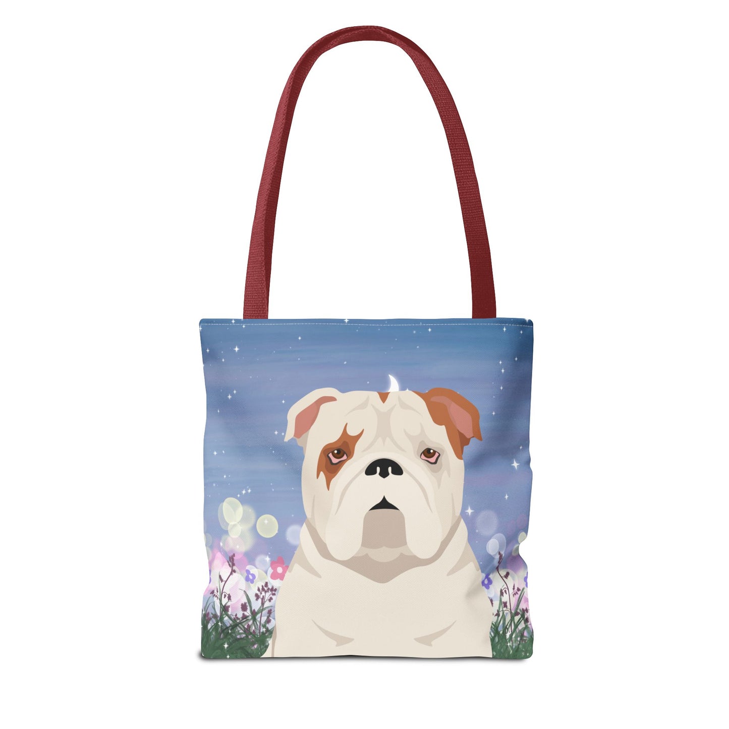 Bulldog Dog Tote Bag 13x13