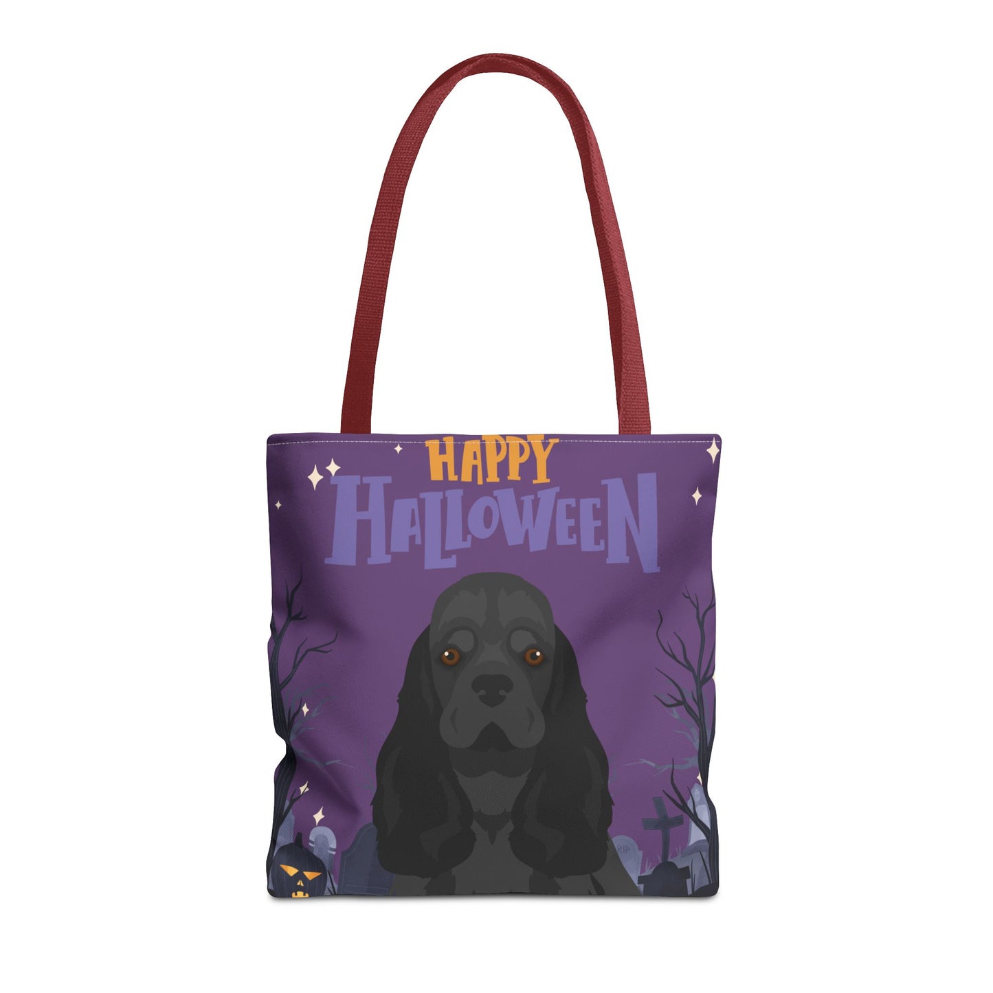 Cocker Spaniel Dog Happy Halloween Tote Bag 16x16
