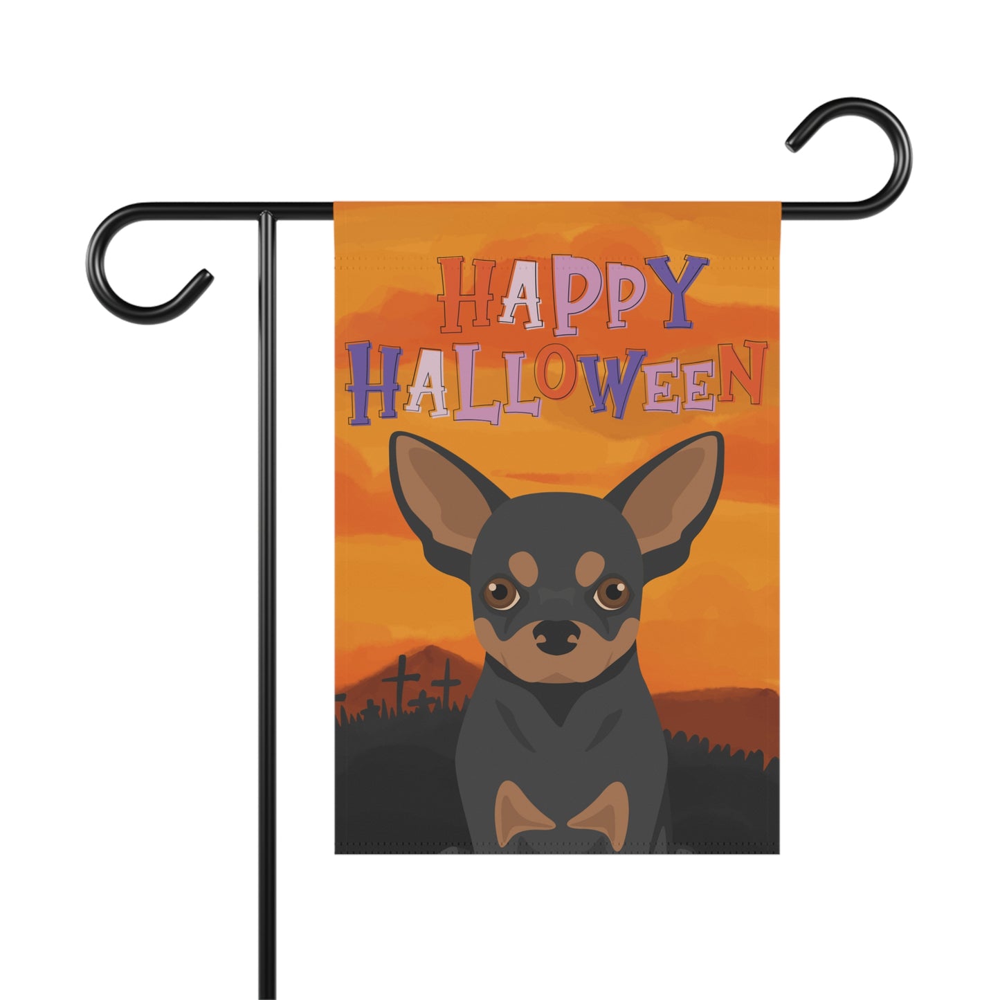 Chihuahua Dog Halloween Garden Flag