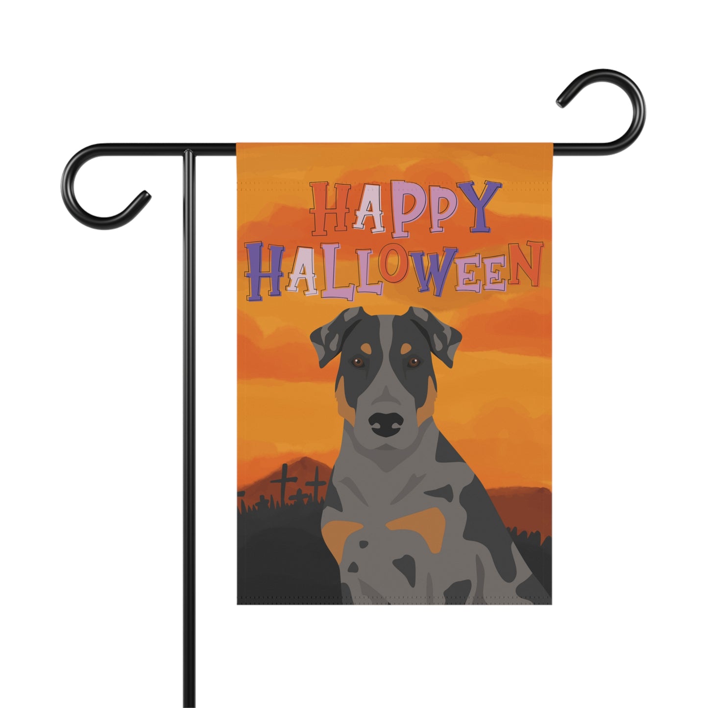 Beauceron Dog Halloween Garden Flag