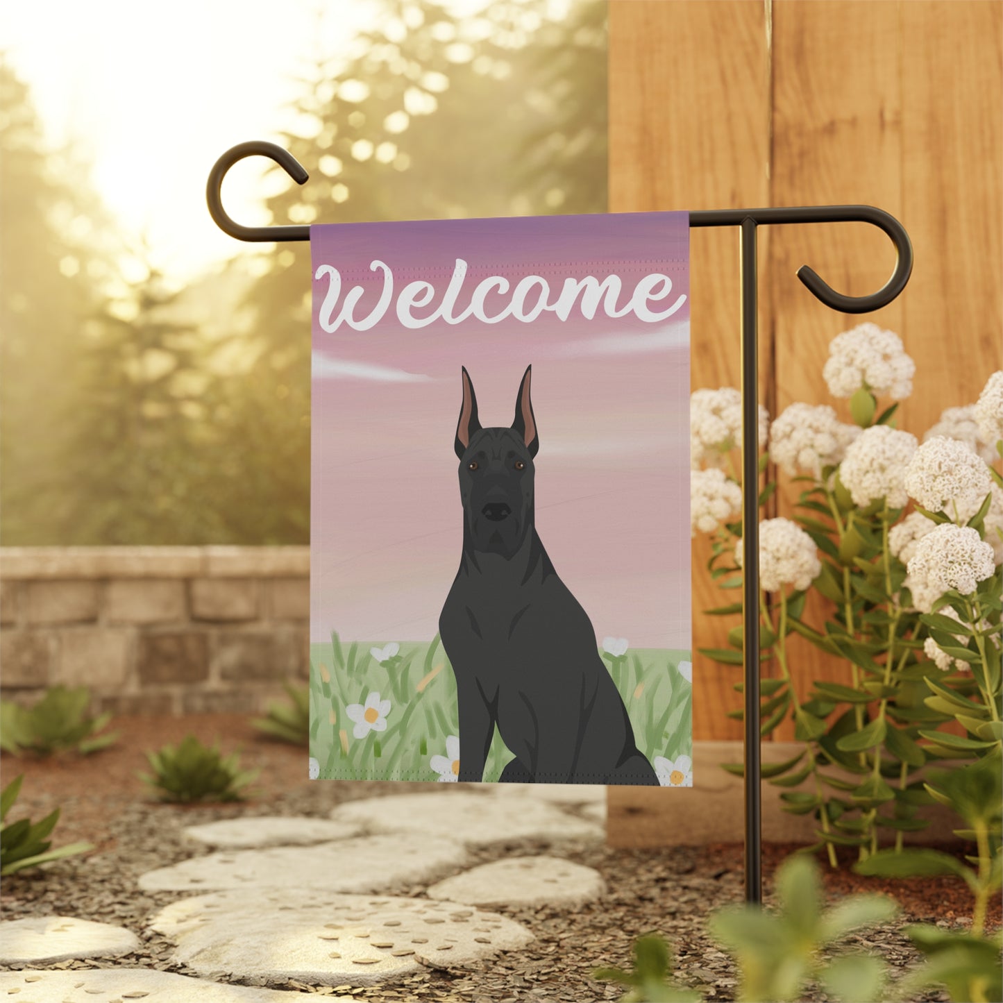 Great Dane Dog Welcome Garden Flag