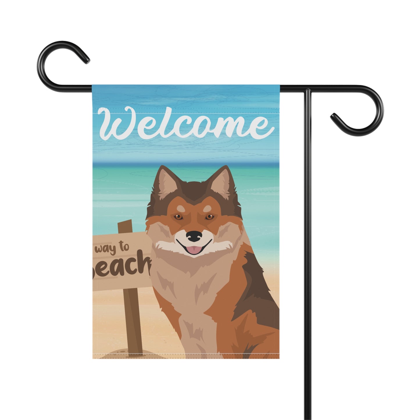 Nenets Herding Laika Dog Garden Flag