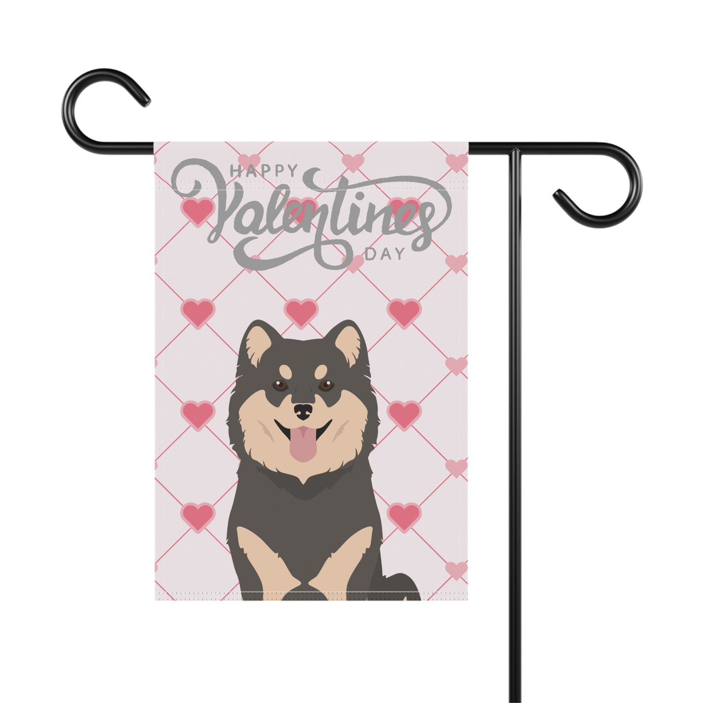 Finnish Lapphund Dog Valentines Day Garden Flag