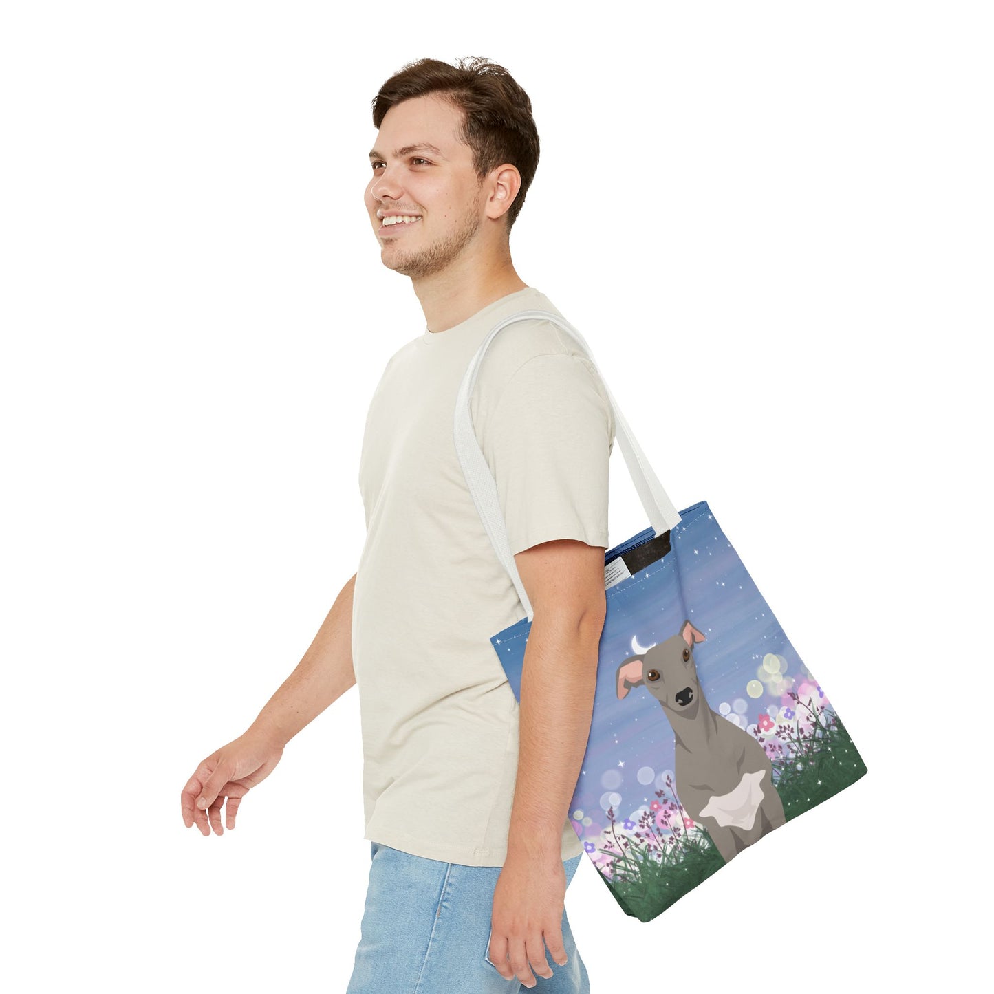 Whippet Dog Tote Bag 16x16