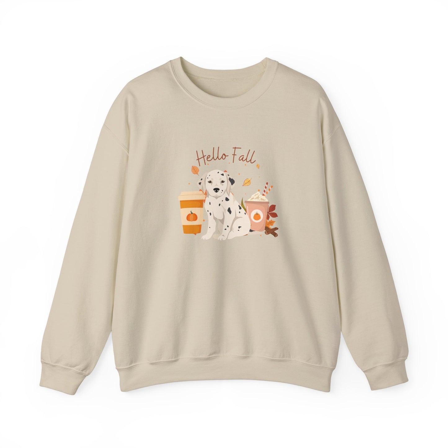 Dalmation Dog Fall Unisex Heavy Blend Crewneck Sweatshirt