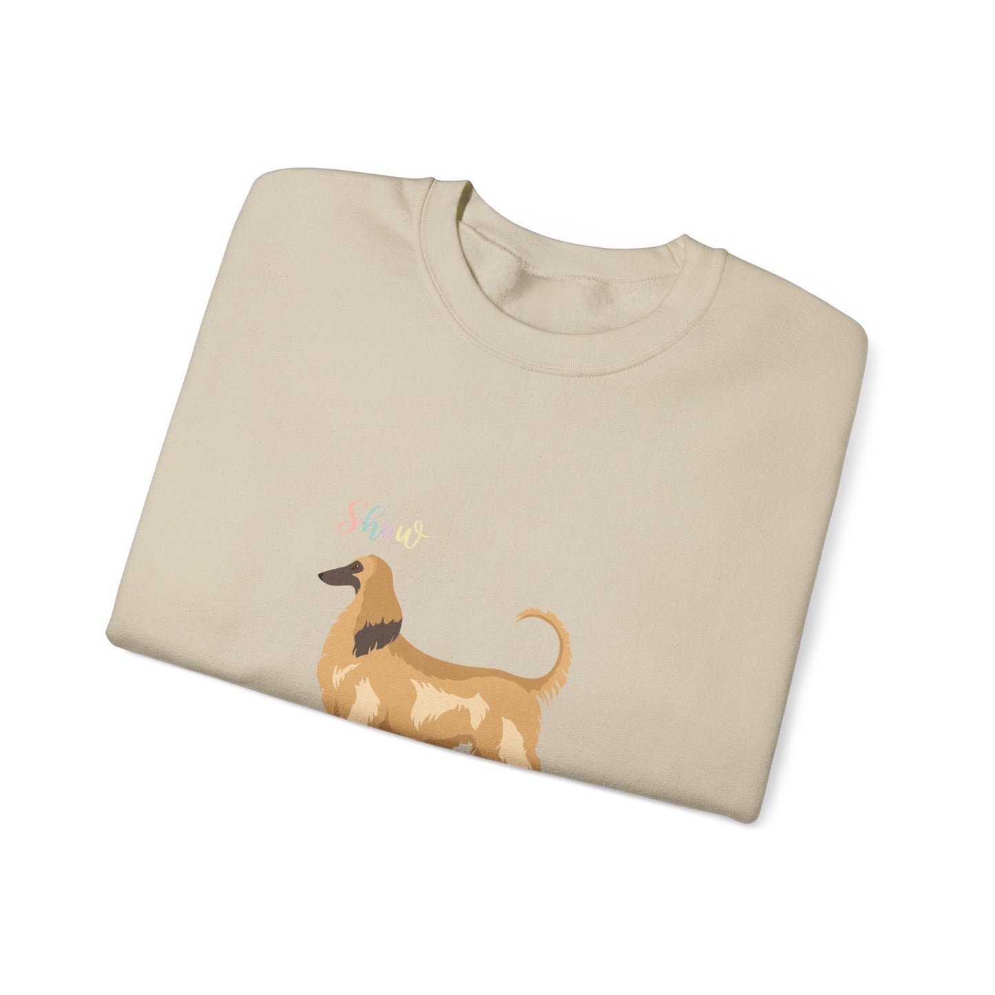 Afghan Hound Dog Unisex Heavy Blend Crewneck Sweatshirt