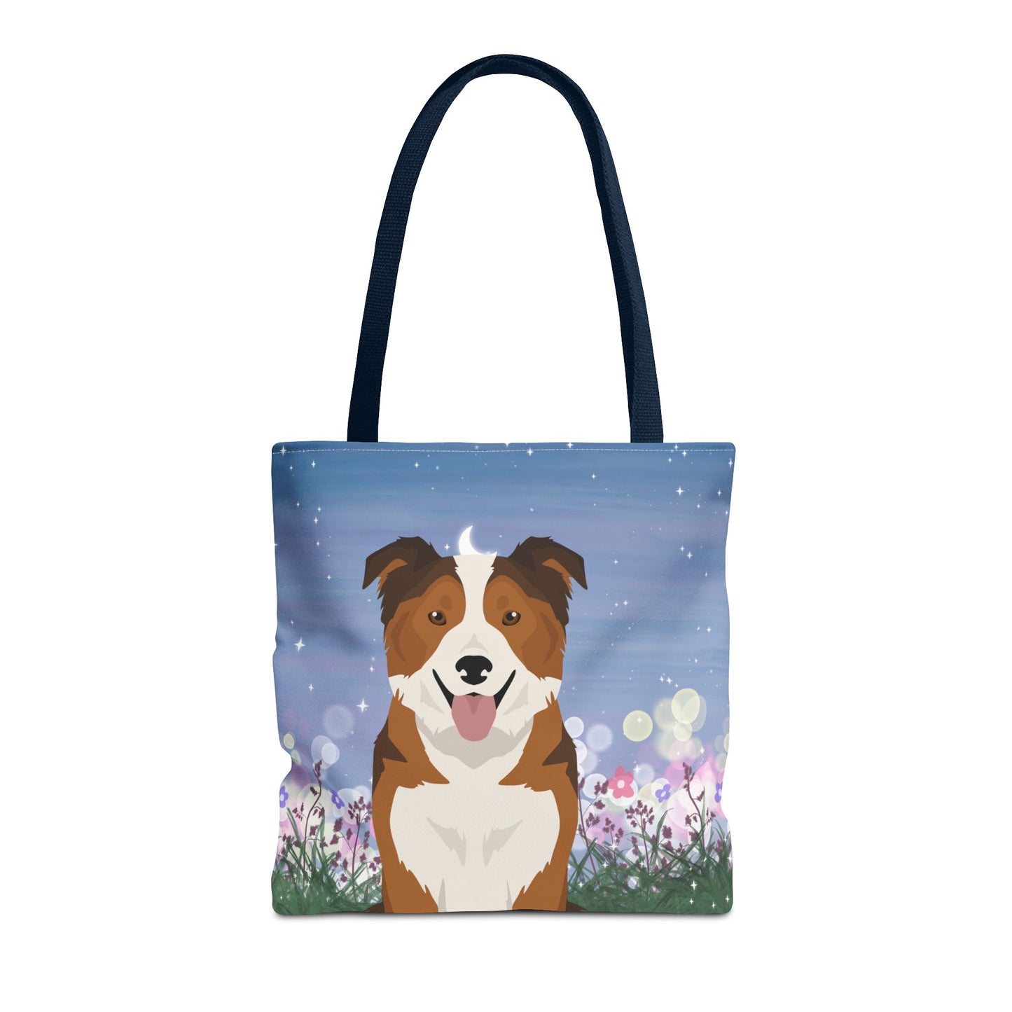 Border Collie Dog Tote Bag 16x16
