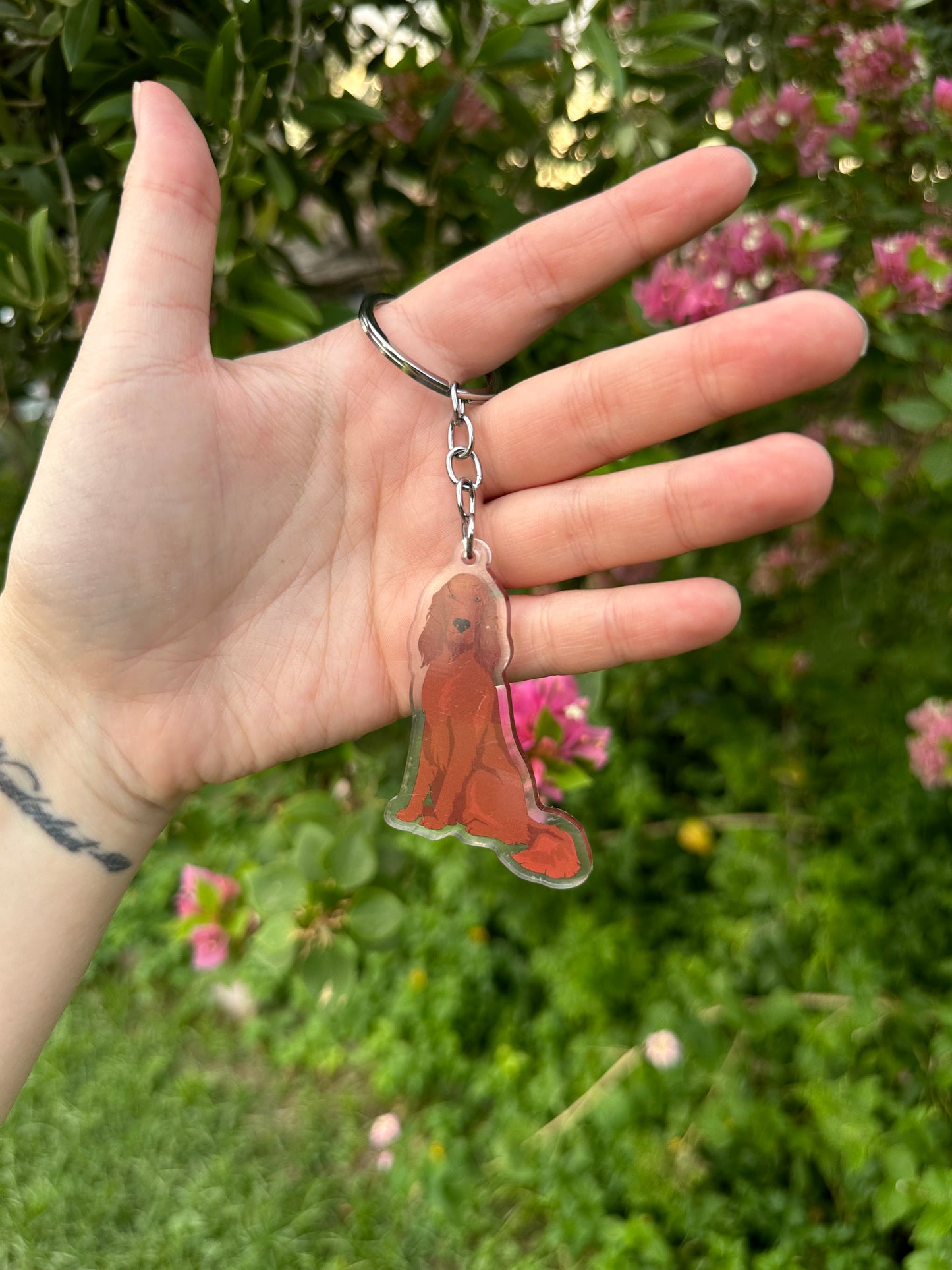 Irish Setter Dog 2.5in Acrylic Keychain