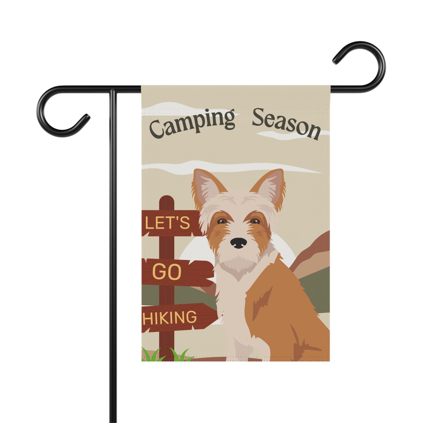 Portuguese Podengo Dog Camping Garden Flag