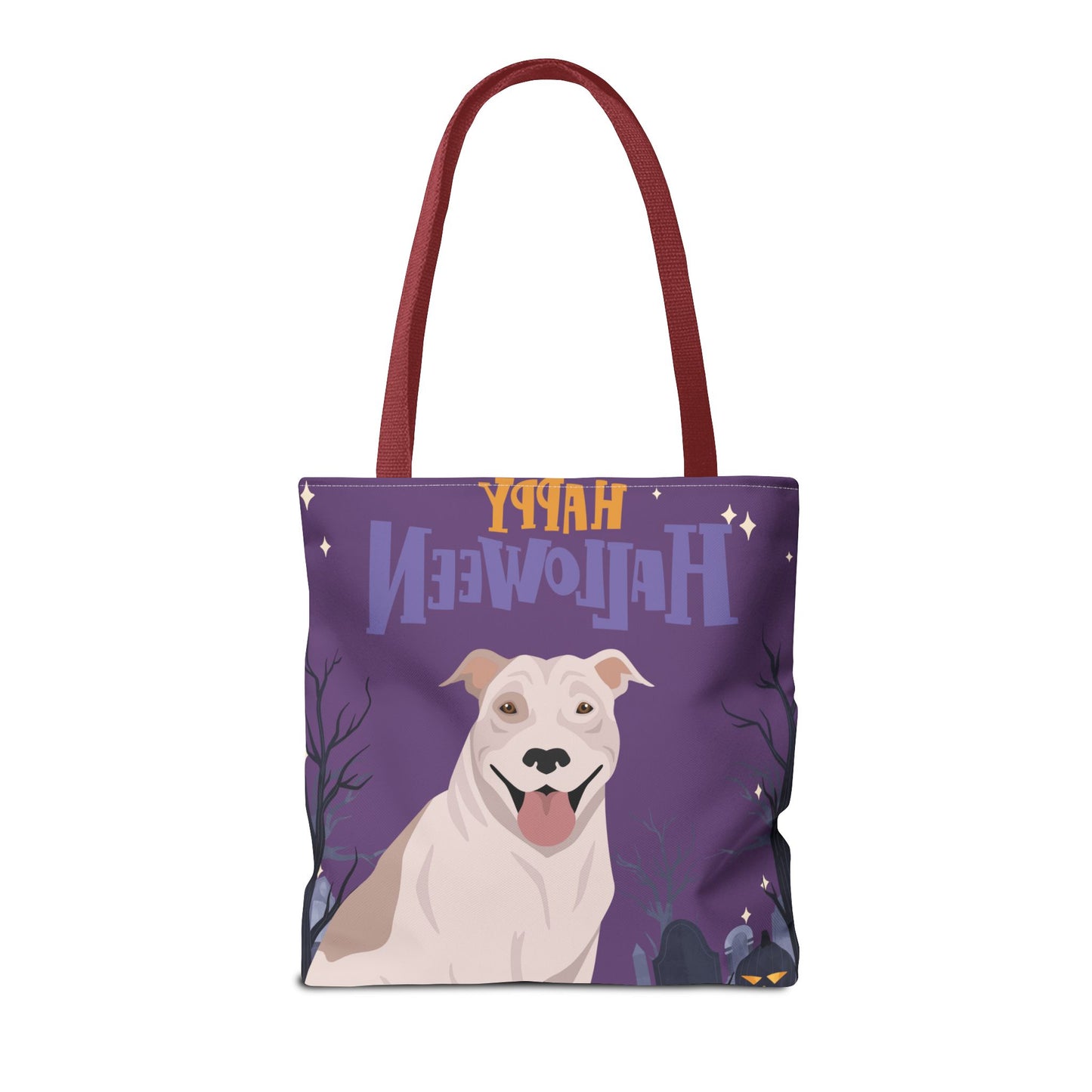 Pit Bull Dog Happy Halloween Tote Bag 16x16