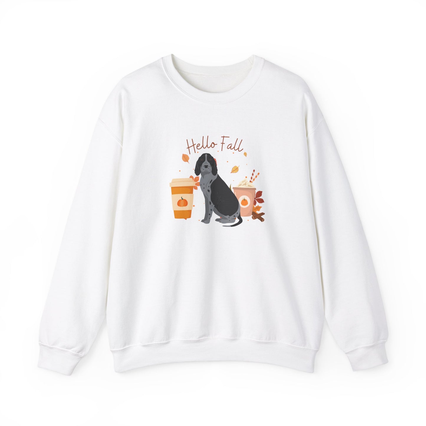 American English Coonhound Dog Fall Unisex Heavy Blend Crewneck Sweatshirt