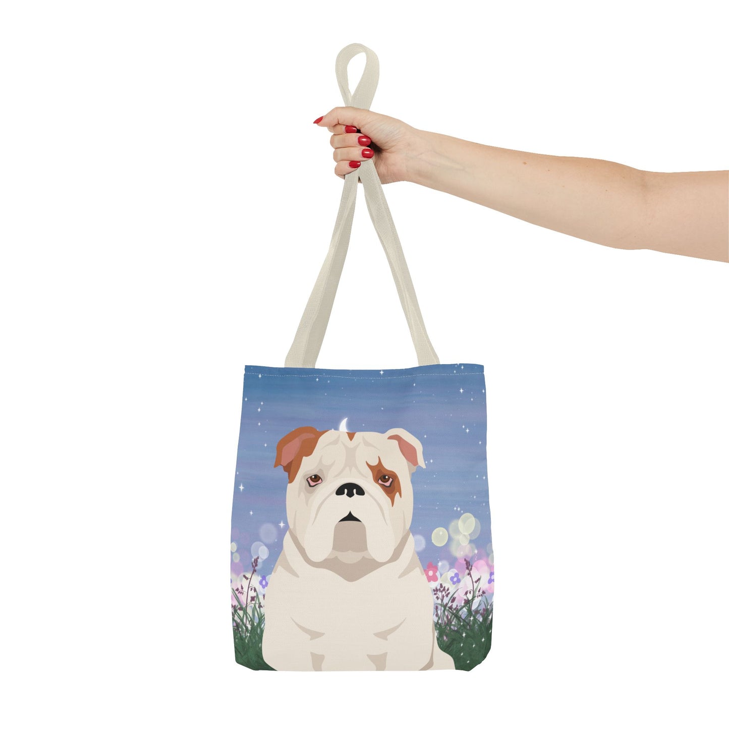 Bulldog Dog Tote Bag 13x13