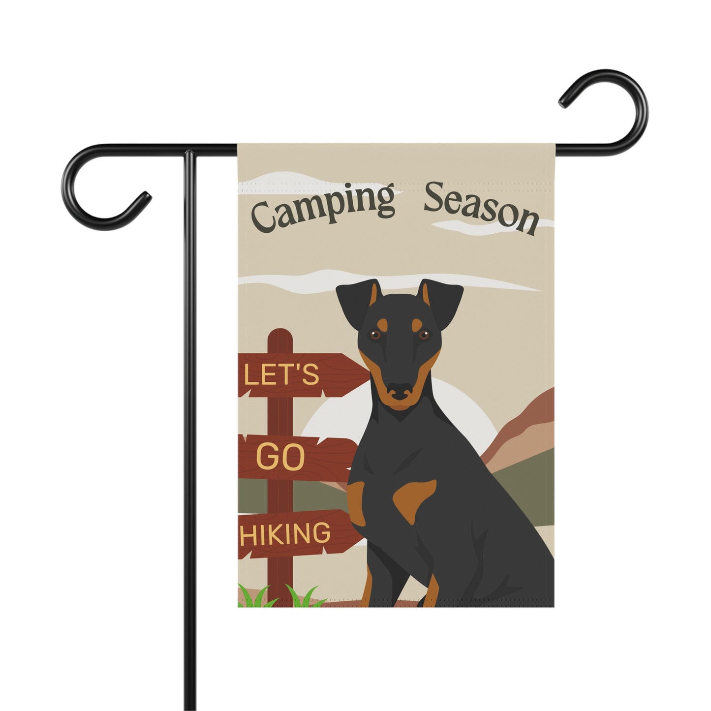 Manchester Terrier Dog Camping Garden Flag