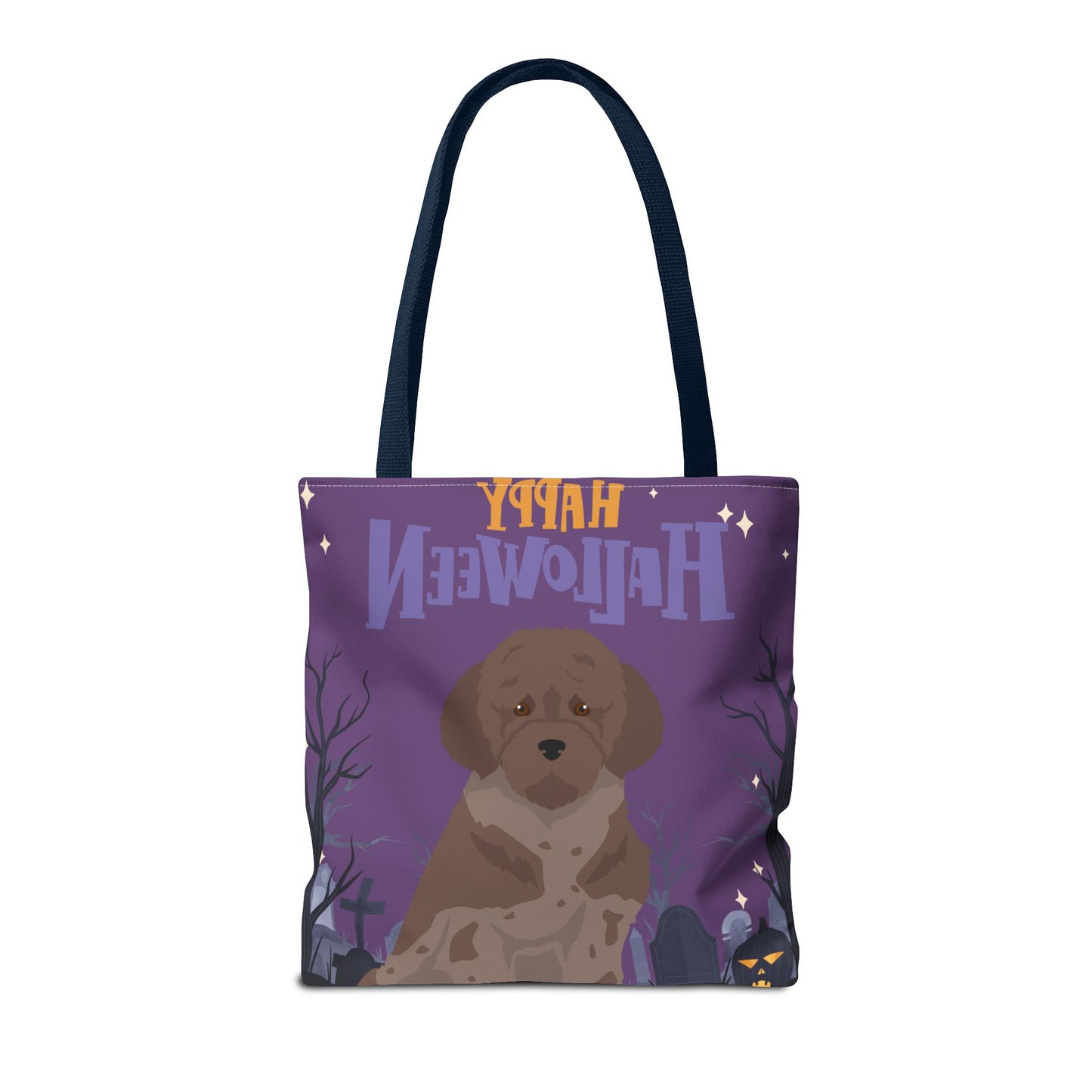 Lagotto Romagnolo Dog Happy Halloween Tote Bag 16x16