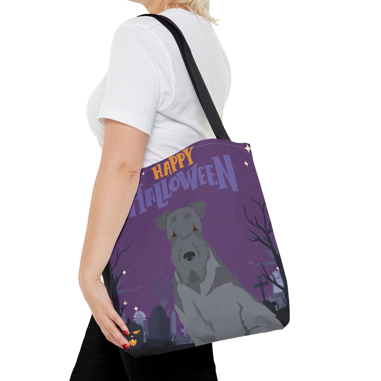 Kerry Blue Terrier Dog Happy Halloween Tote Bag 16x16