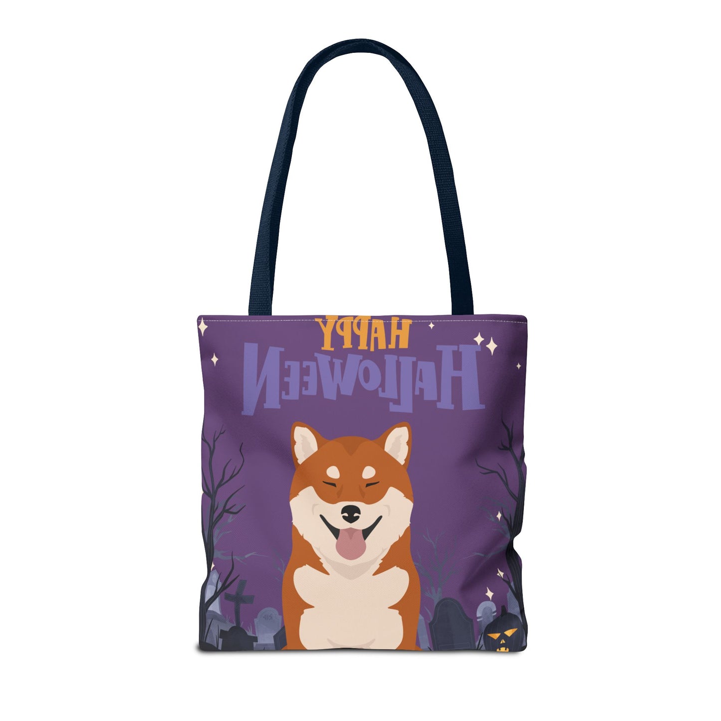 Shiba Inu Dog Happy Halloween Tote Bag 16x16