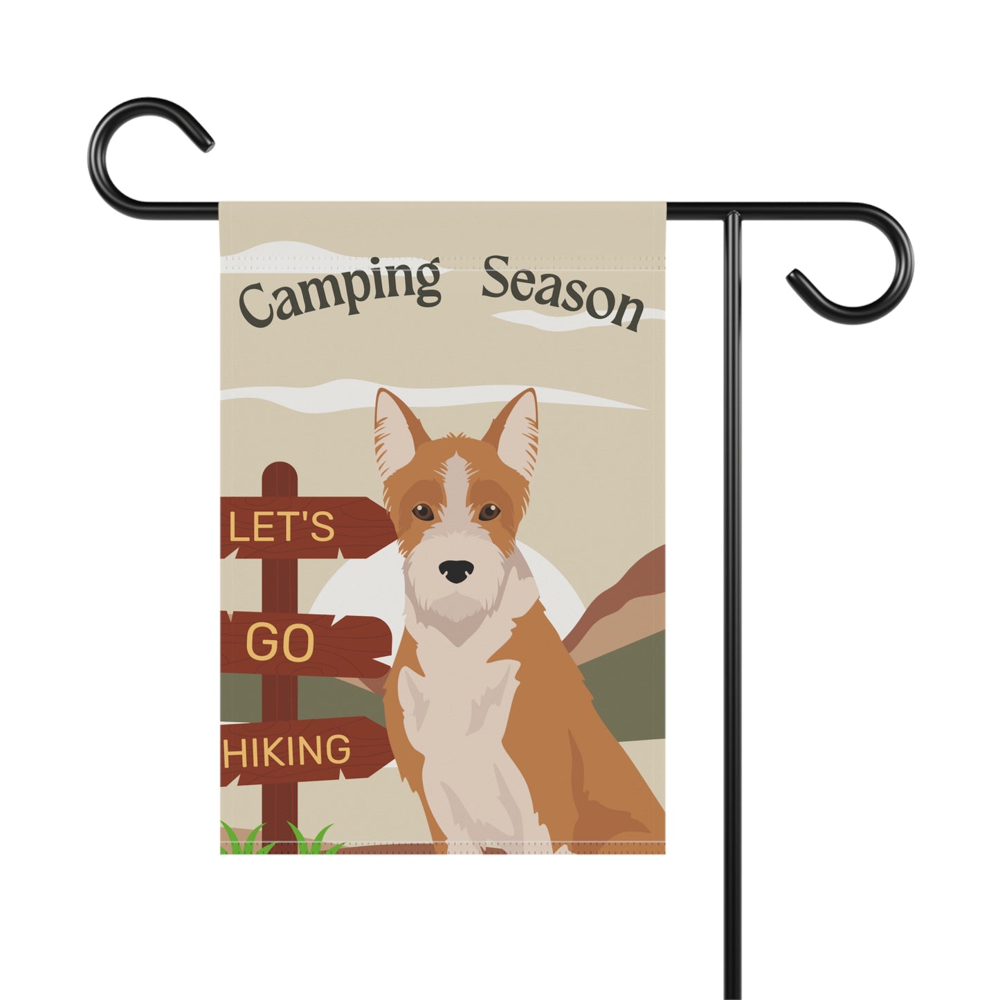Portuguese Podengo Dog Camping Garden Flag
