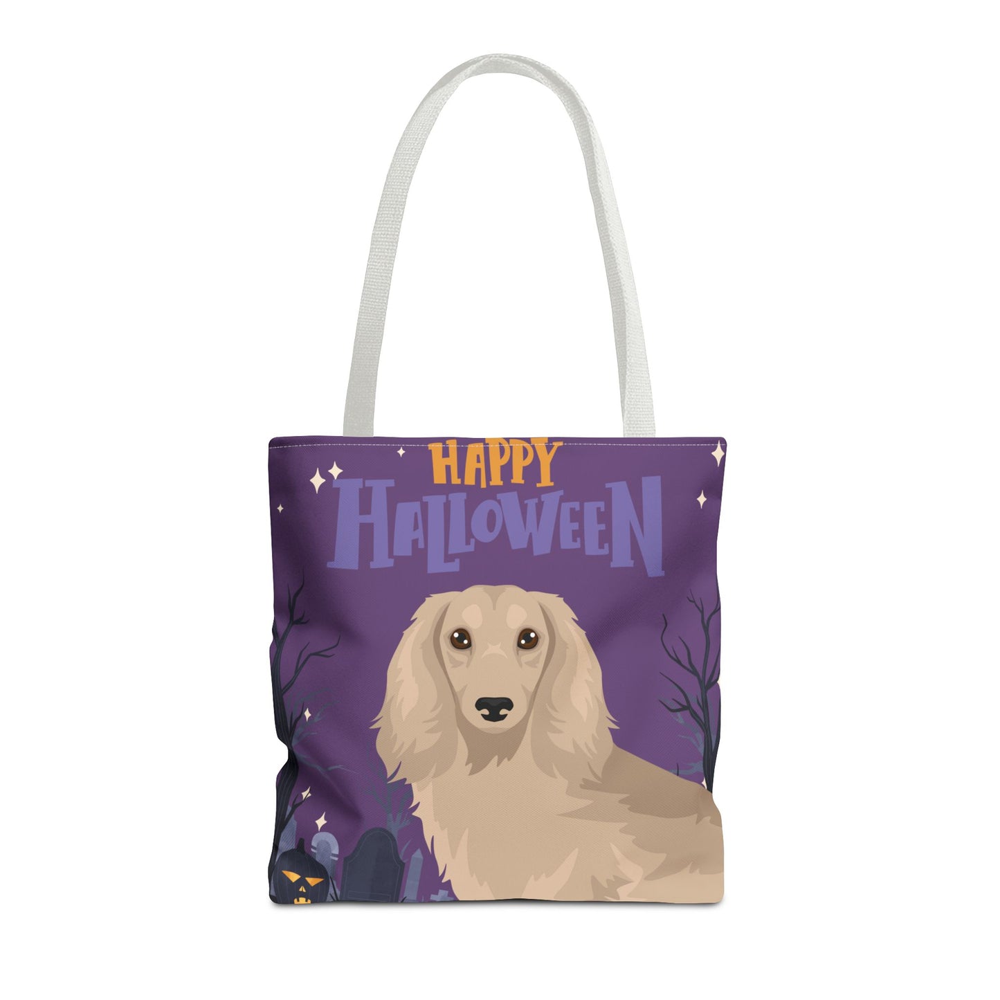 Dachshund Dog Happy Halloween Tote Bag 16x16