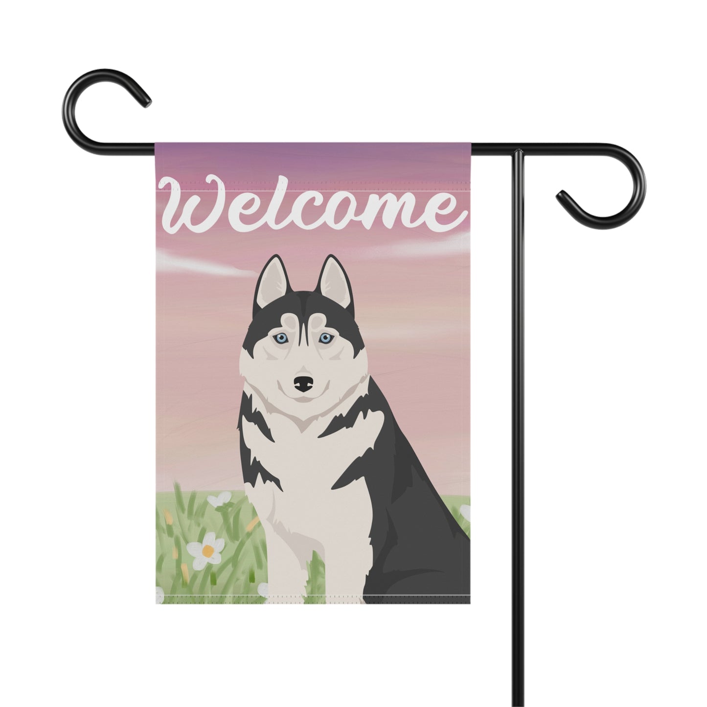 Siberian Husky Dog Welcome Garden Flag