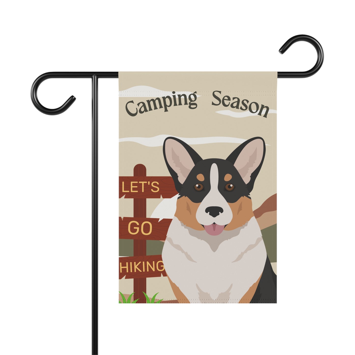 Cardigan Welsh Corgi Dog Camping Garden Flag