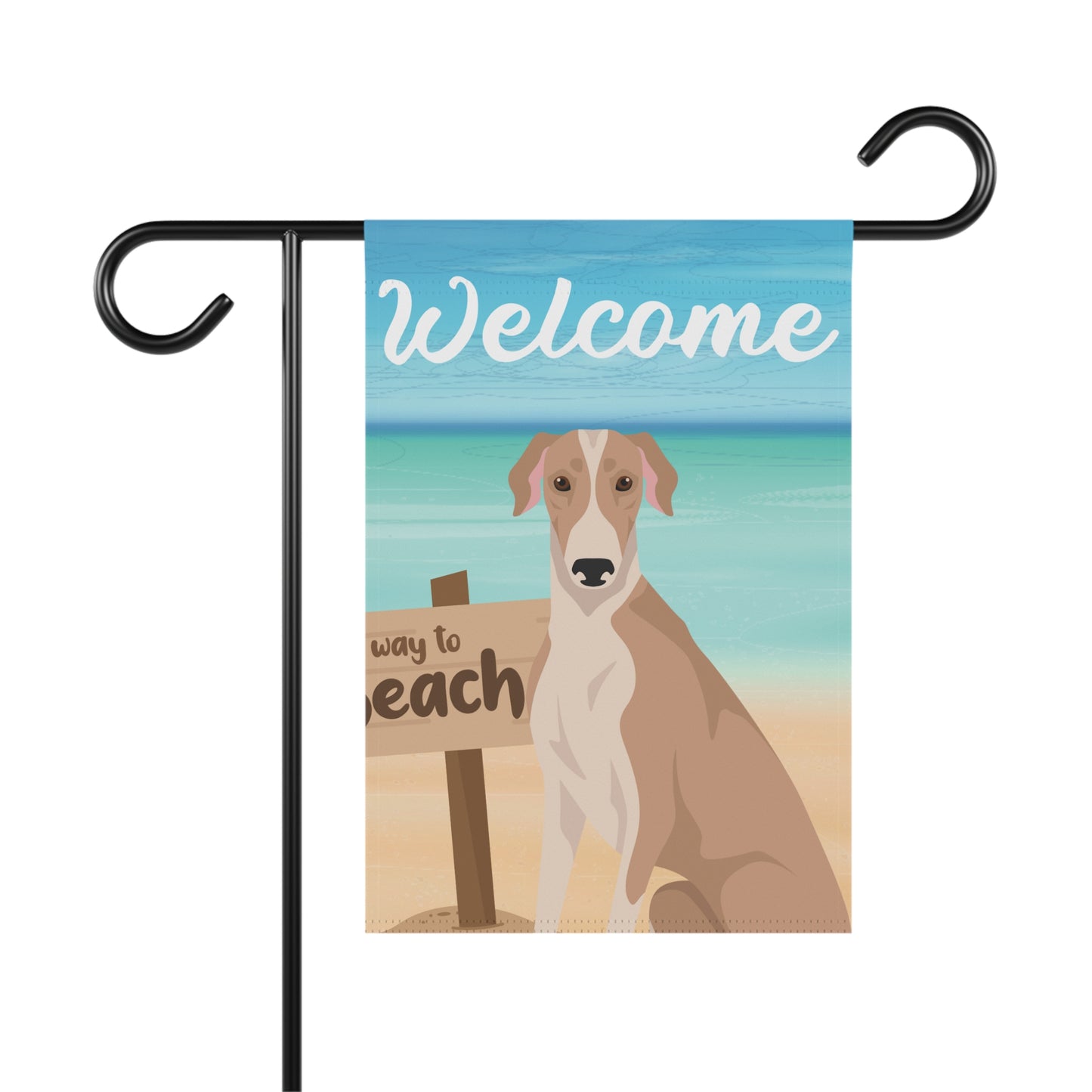 Greyhound Dog Garden Flag