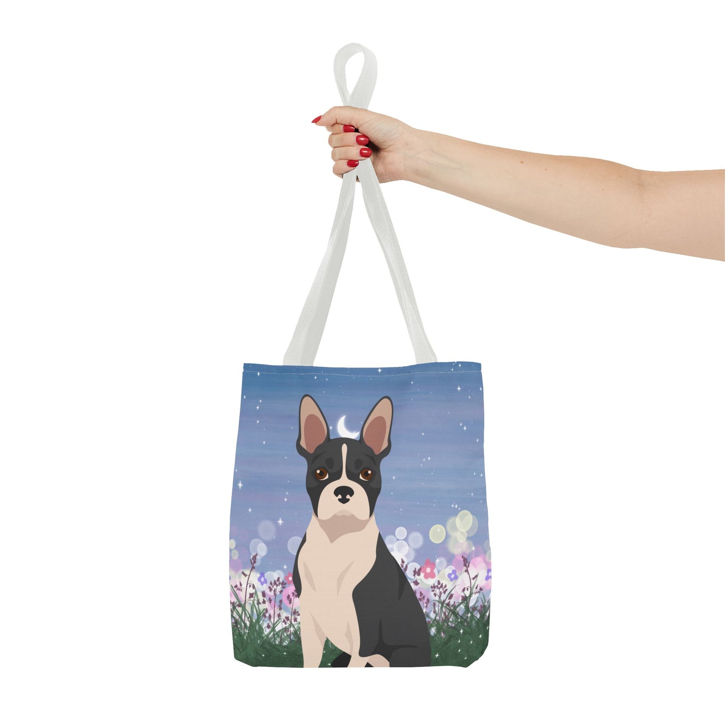 Boston Terrier Dog Tote Bag 13x13