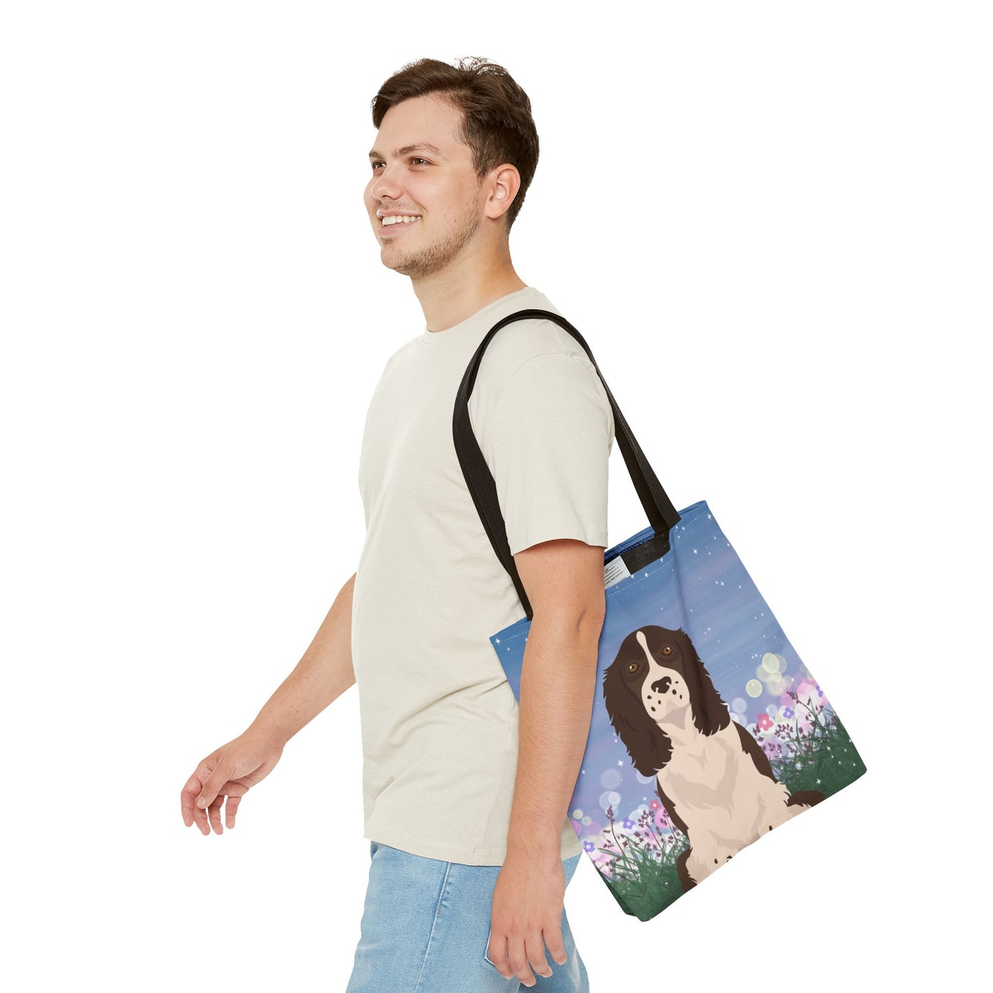 Springer Speniel Dog Tote Bag 16x16
