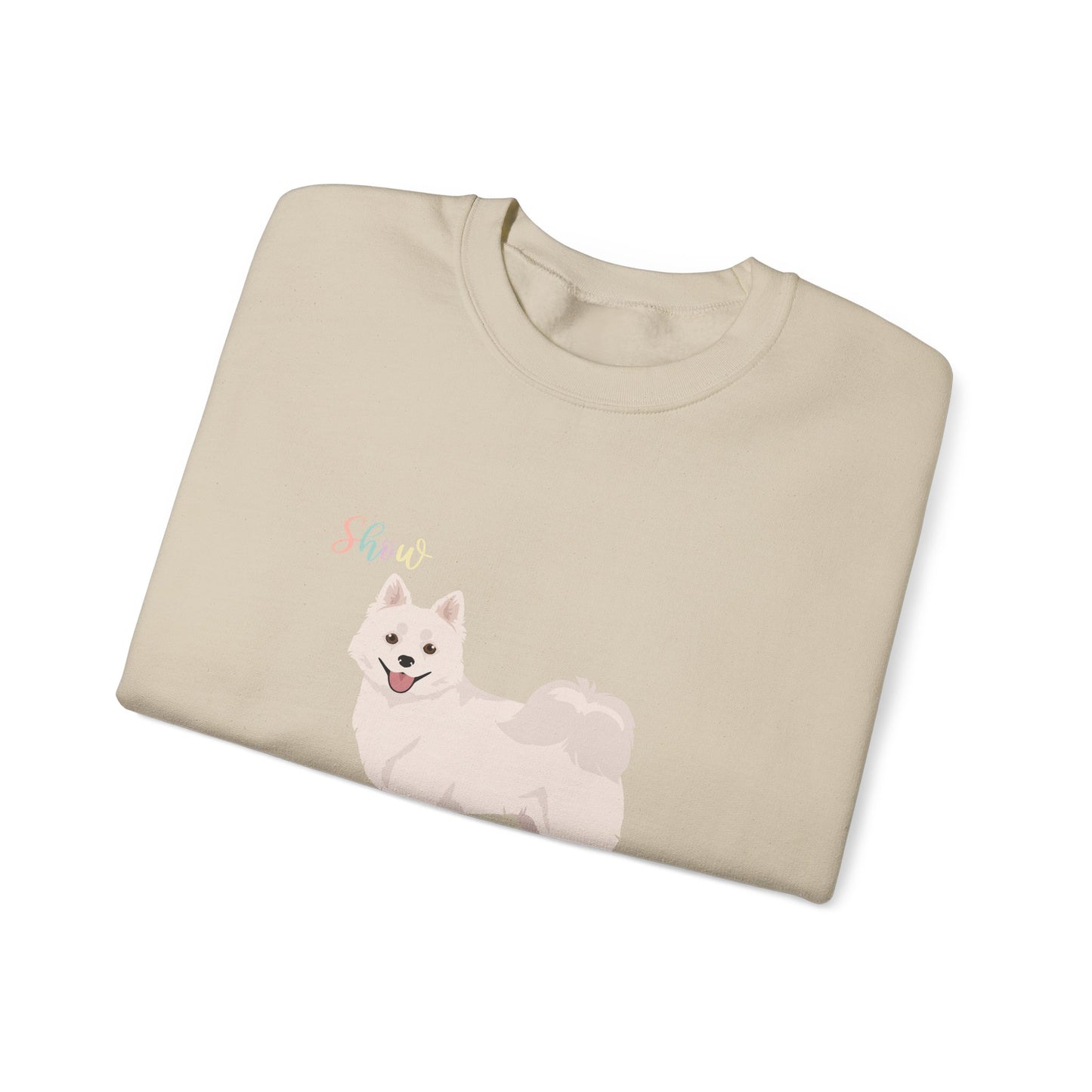 American Eskimo Dog Dog Unisex Heavy Blend Crewneck Sweatshirt