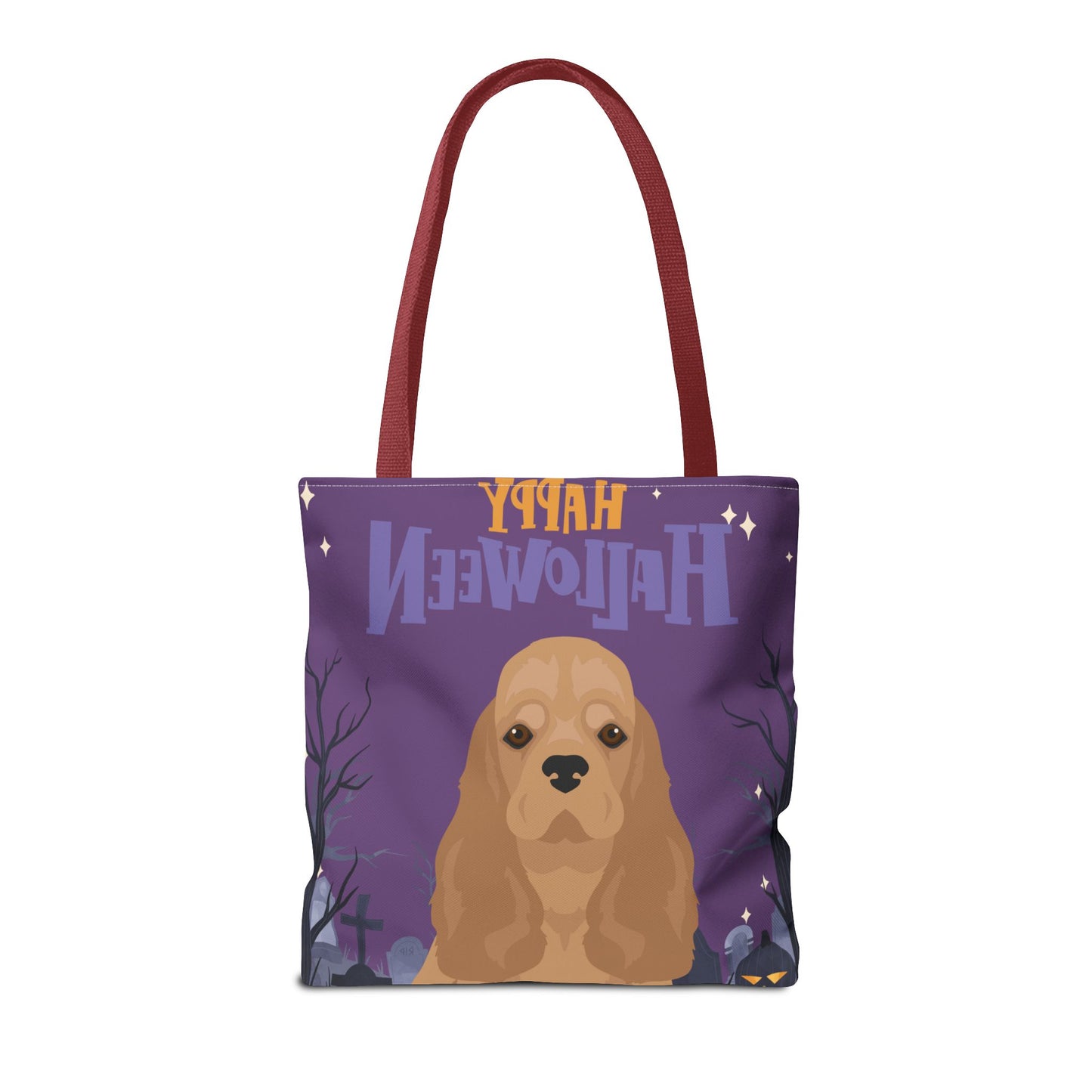 Cocker Spaniel Dog Happy Halloween Tote Bag 16x16