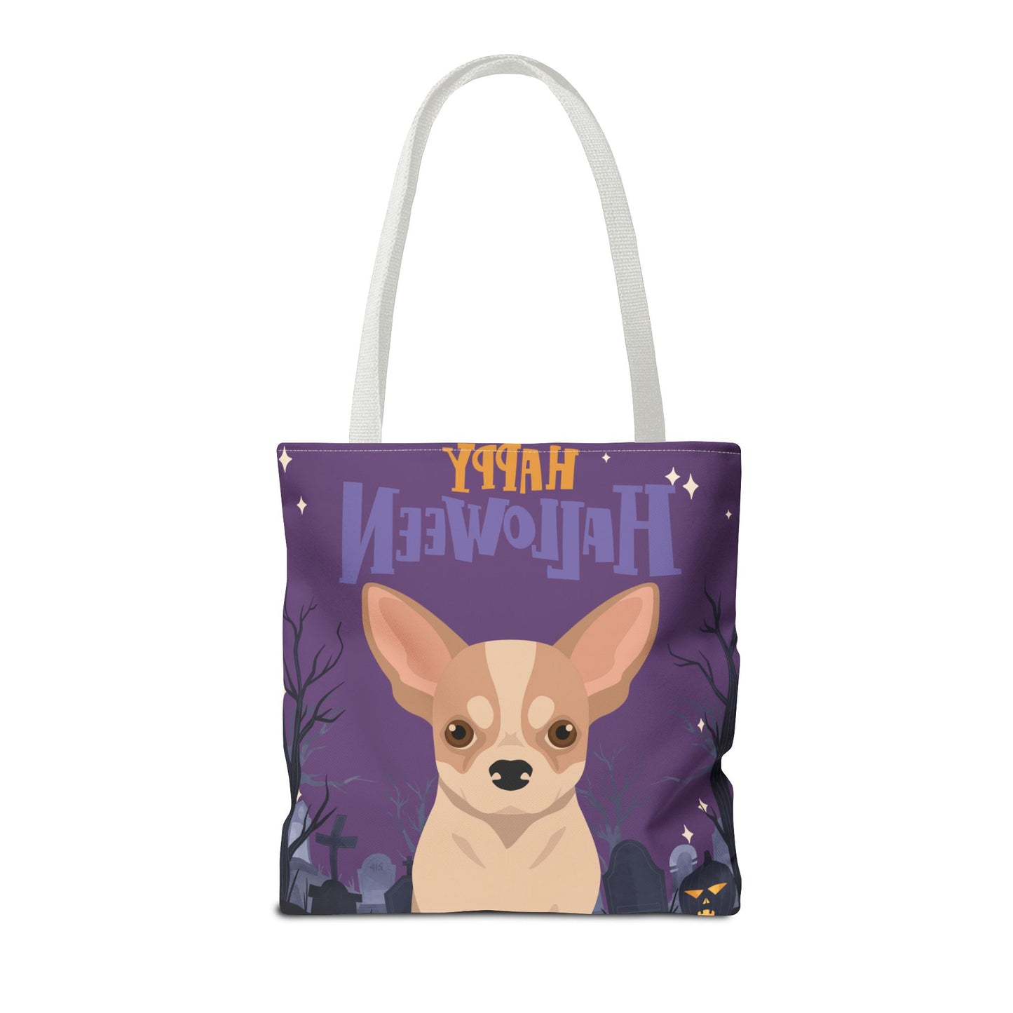 Chihuahua Dog Happy Halloween Tote Bag 16x16