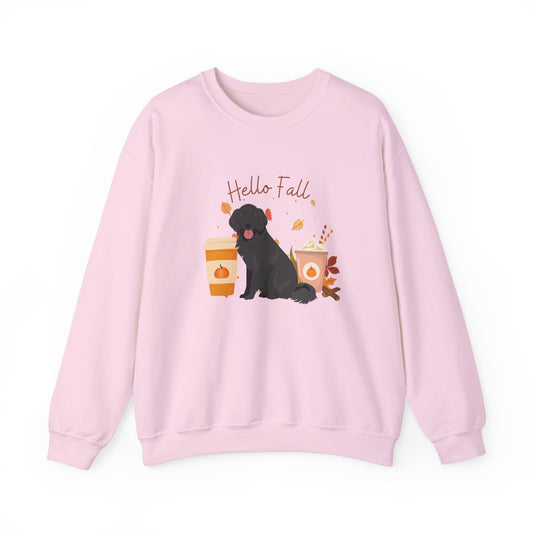 Flat Coated Retriever Dog Fall Halloween Unisex Heavy Blend Crewneck Sweatshirt