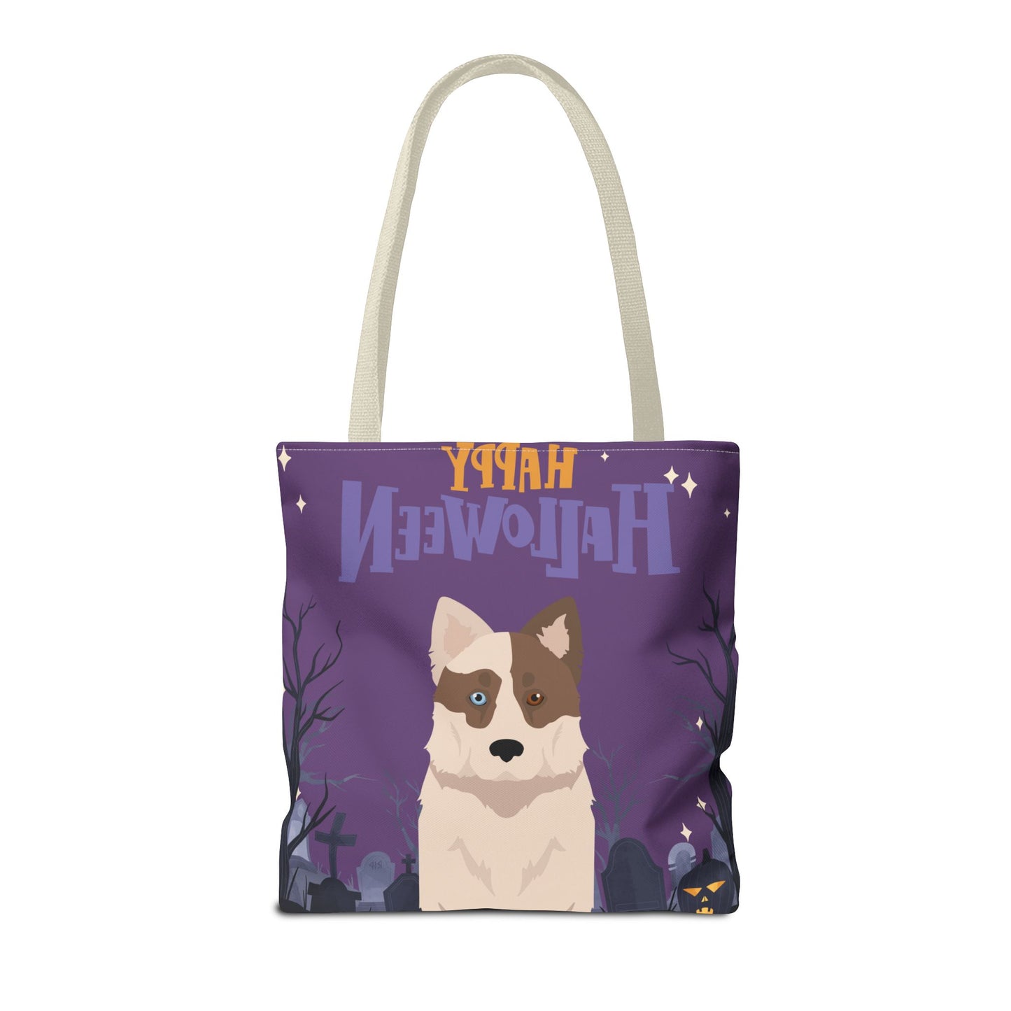 Yakutian Laika Dog Happy Halloween Tote Bag 16x16