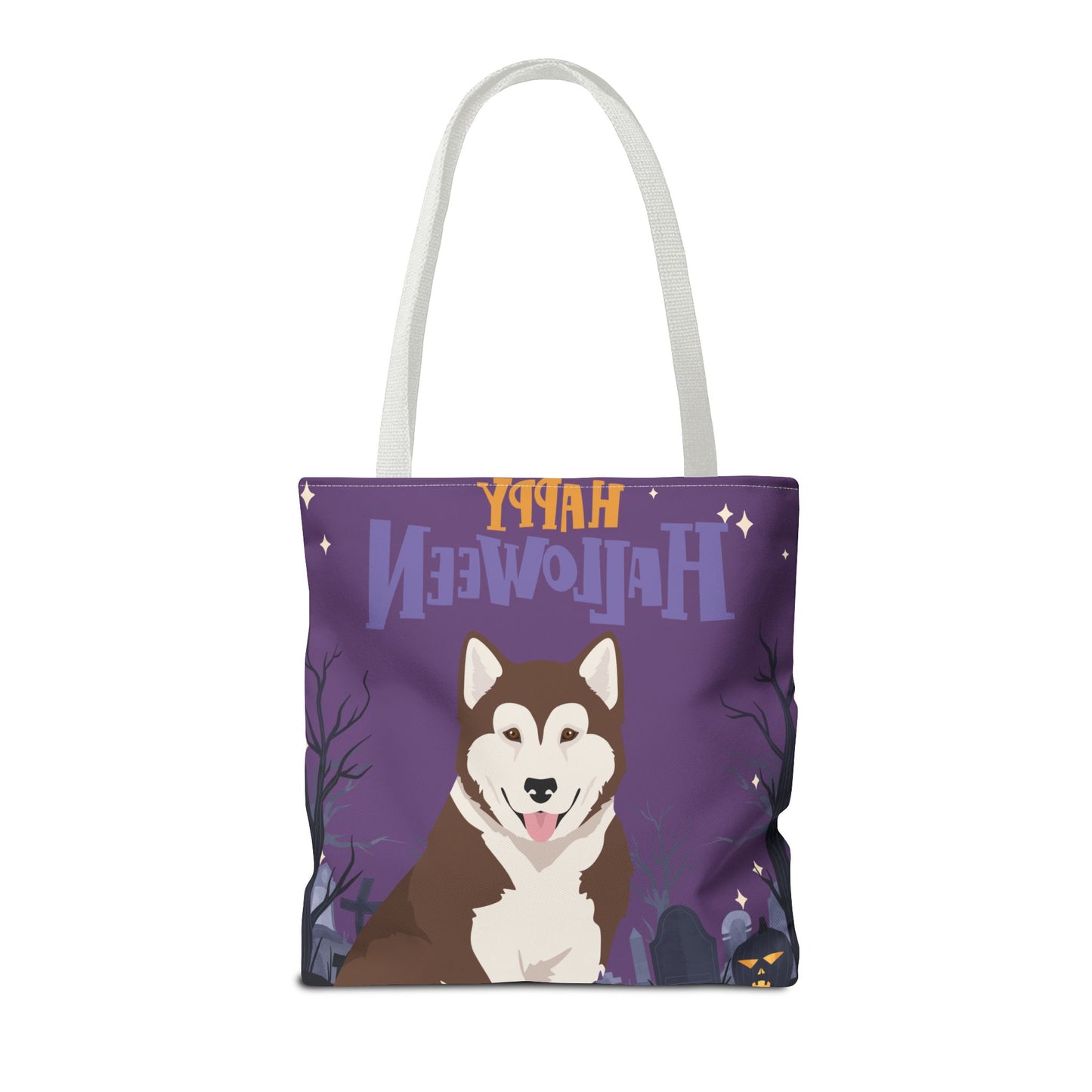 Canadian Inuit Dog Dog Happy Halloween Tote Bag 16x16