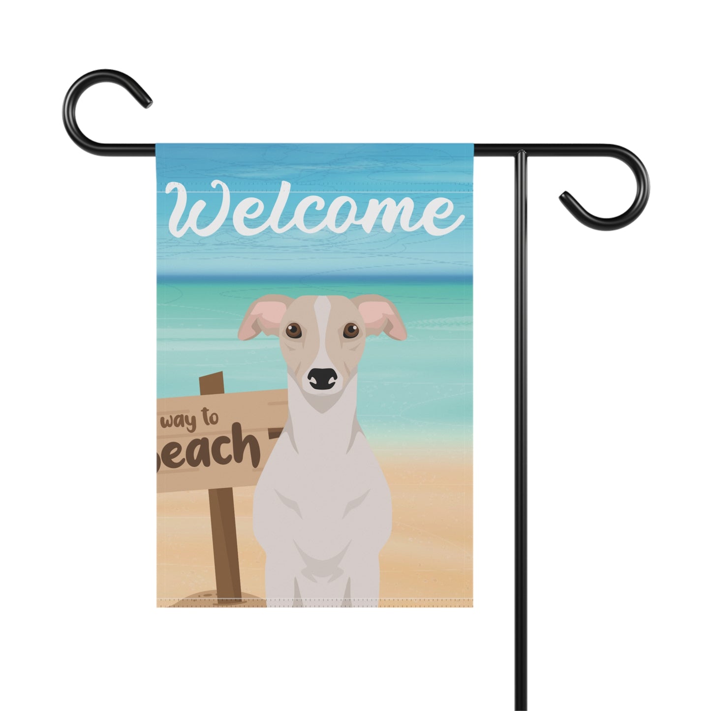 Whippet Dog Garden Flag