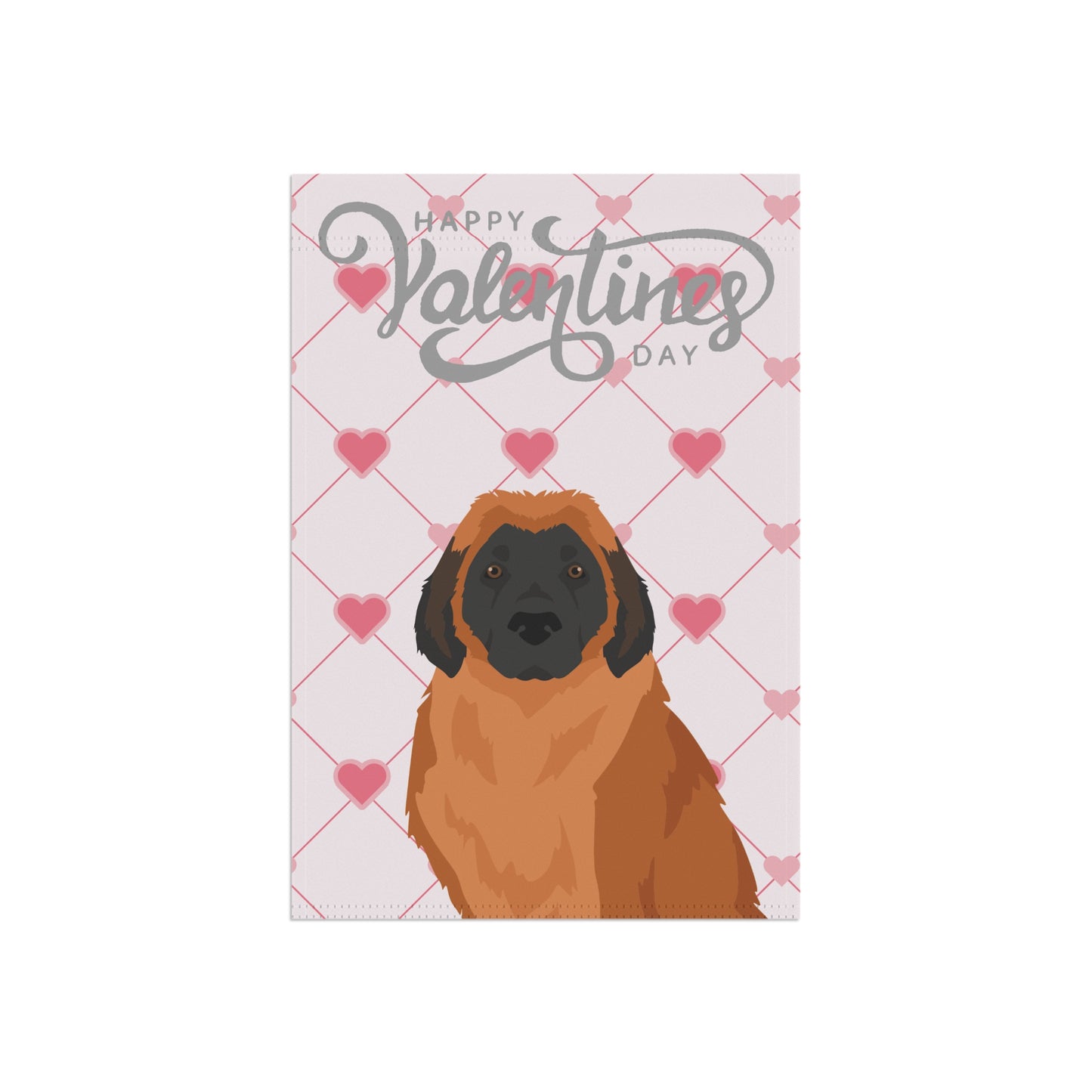 Leonberger Dog Valentines Day Garden Flag