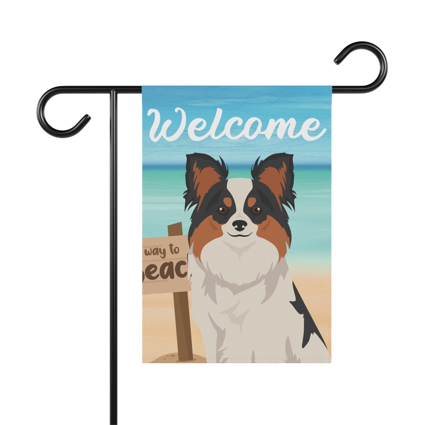 Papillon Dog Garden Flag