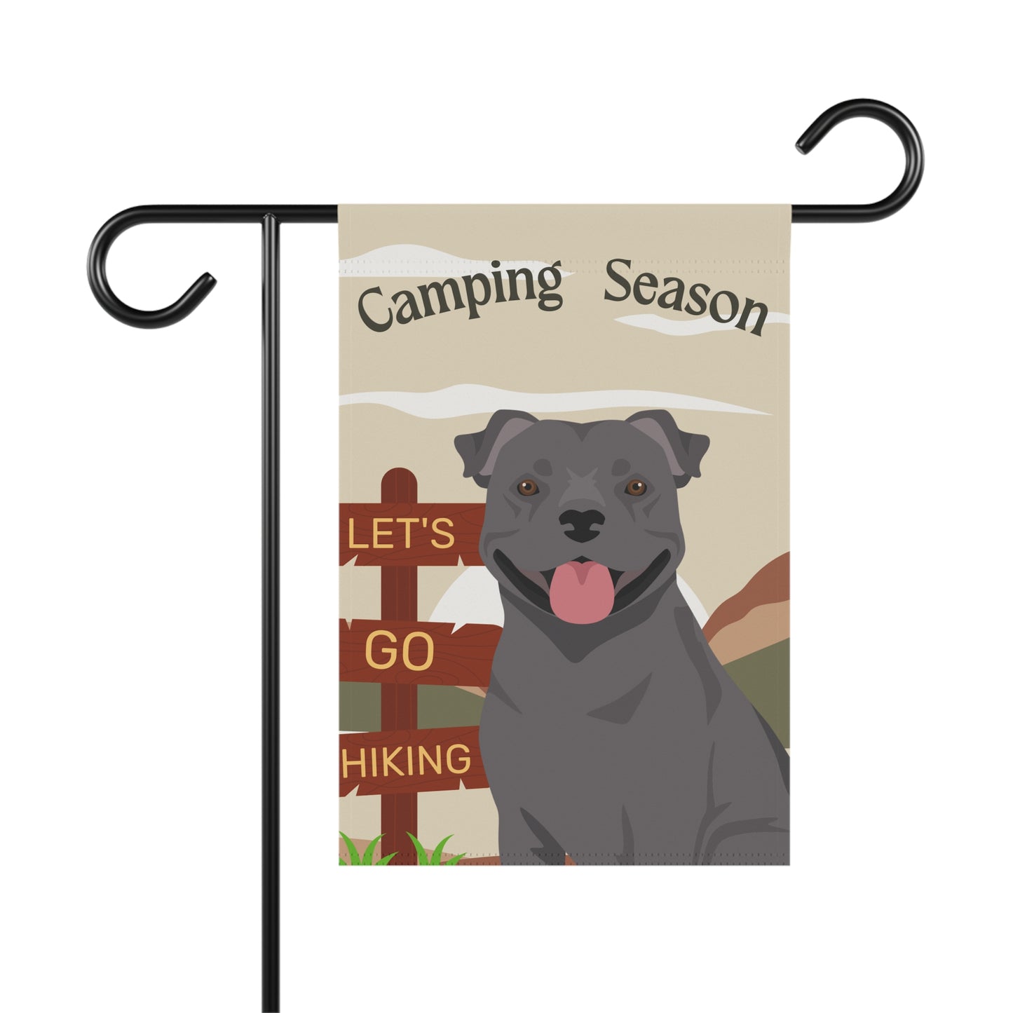 Staffordshire Bull Terrier Dog Camping Garden Flag