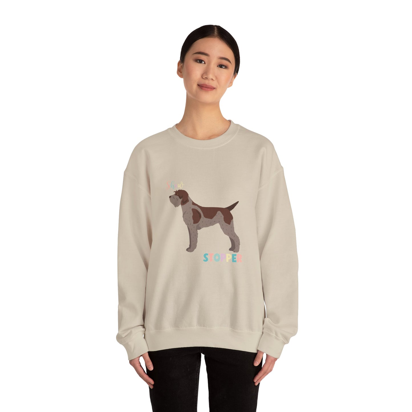 Wirehaired Pointer Griffon Dog Unisex Heavy Blend Crewneck Sweatshirt