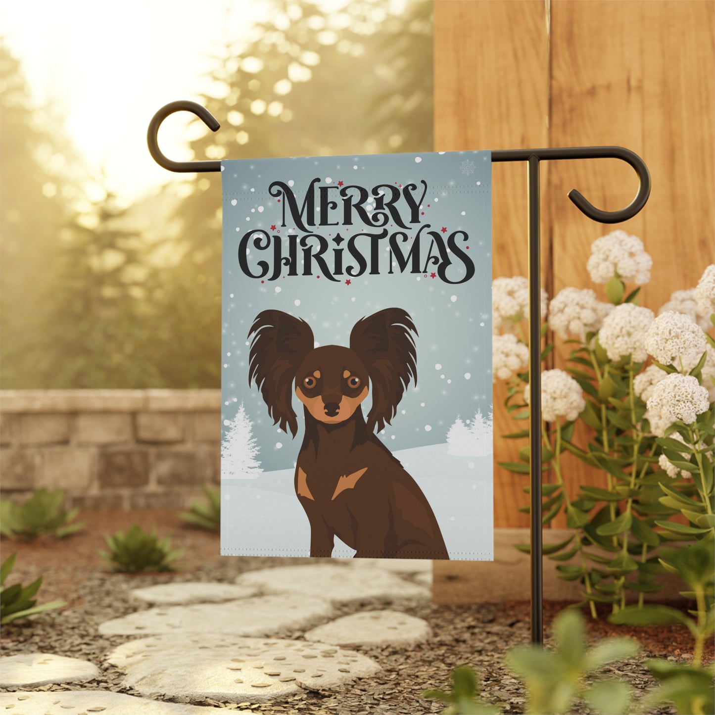 Russian Toy Dog Garden Flag