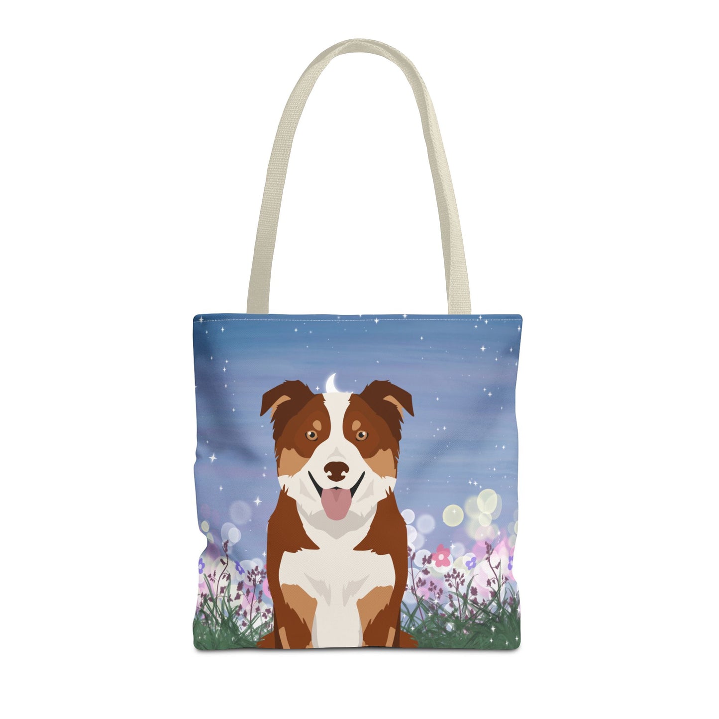 Border Collie Dog Tote Bag 16x16