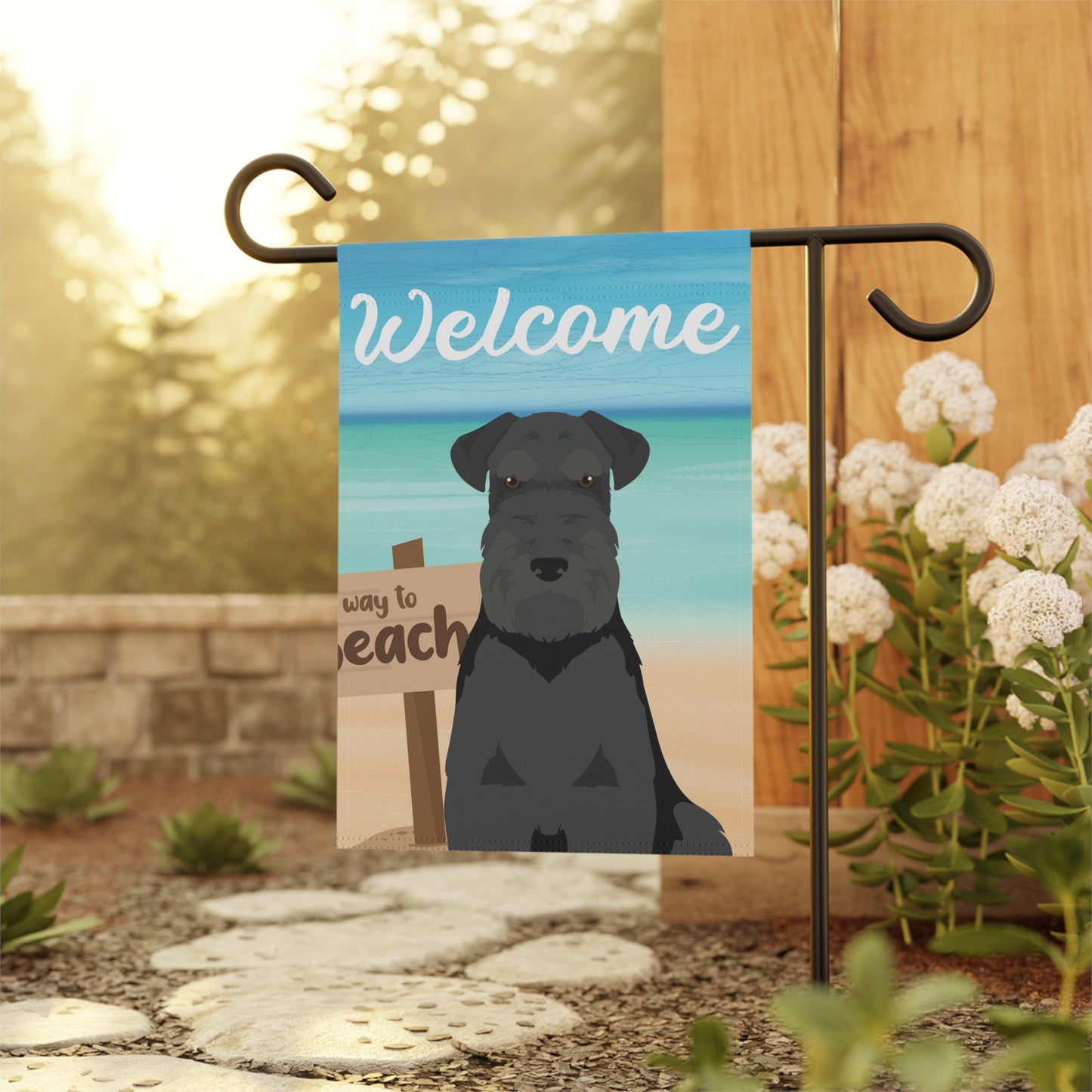 Schnauzer Dog Garden Flag