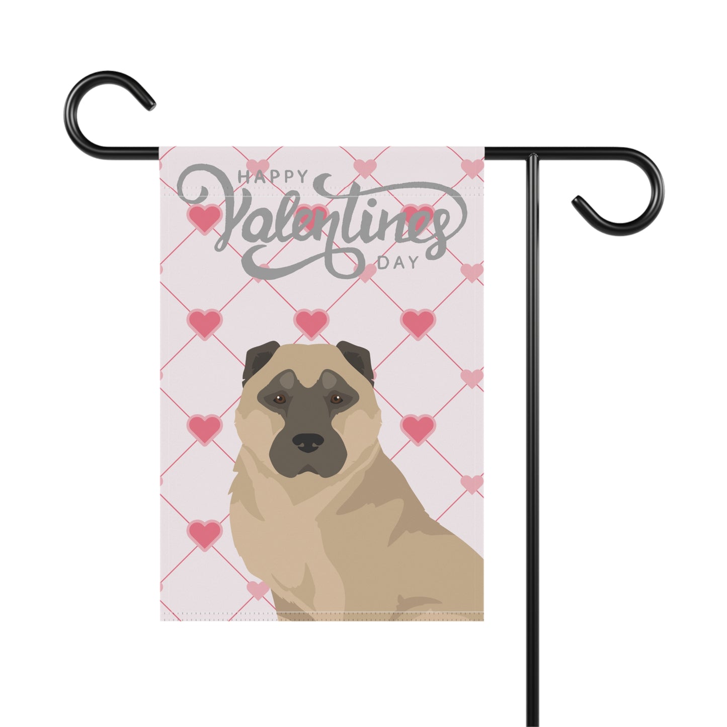 Armenian Gampr Dog Valentines Day Garden Flag